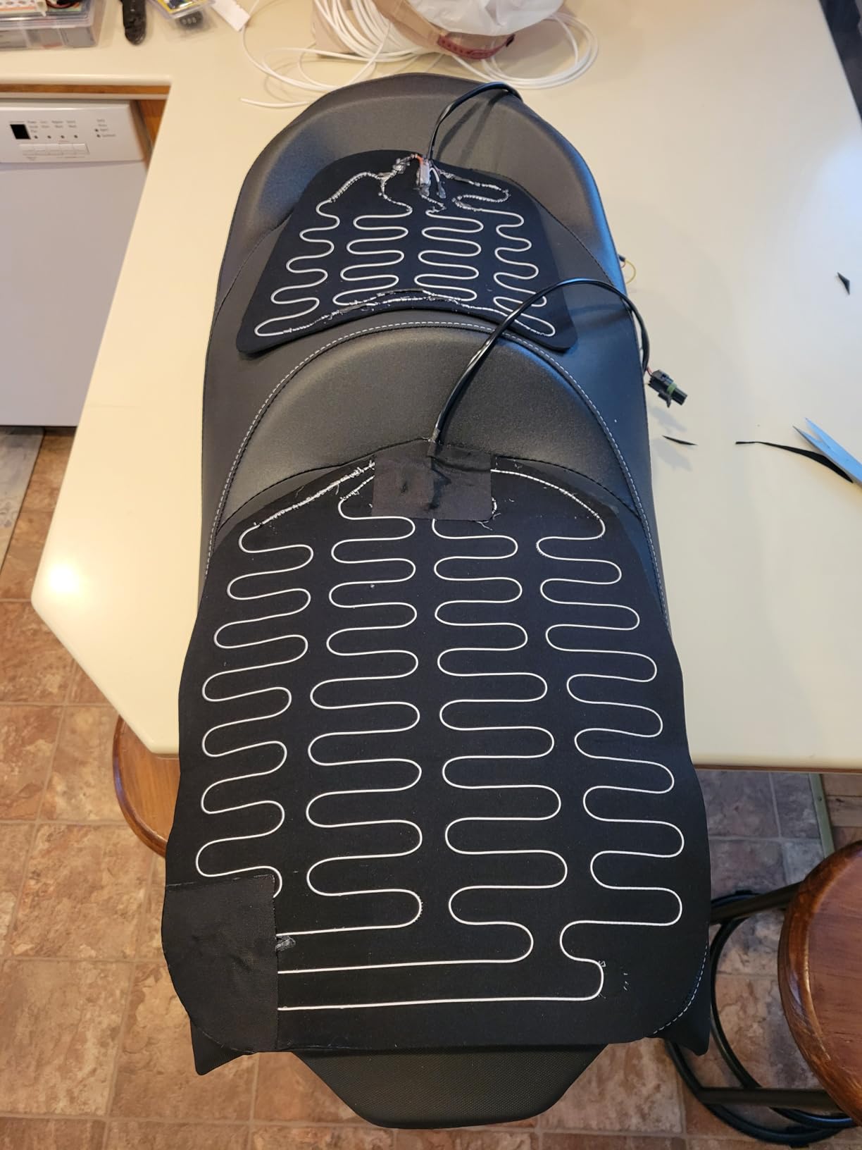 Quad Logic Universal 12V ATV Heated Seat Pad Kit | Dual Temperature Control Seat Heater fits Polaris, Can-Am, Yamaha, Honda, Kawasaki, Arctic Cat customer photo 2