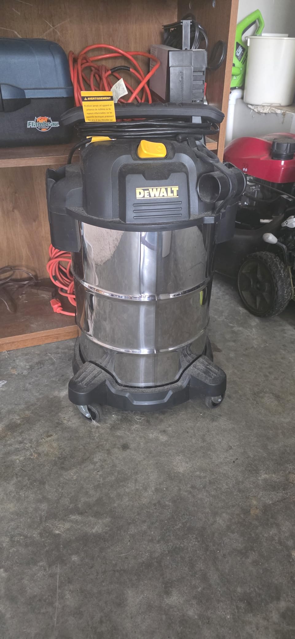 DEWALT DXV08S 8 Gallon 4 Peak HP Shop Vacuum Wet and Dry with Blower | Heavy Duty Shop Vac, 10ft Cord, 7ft x 1-7/8