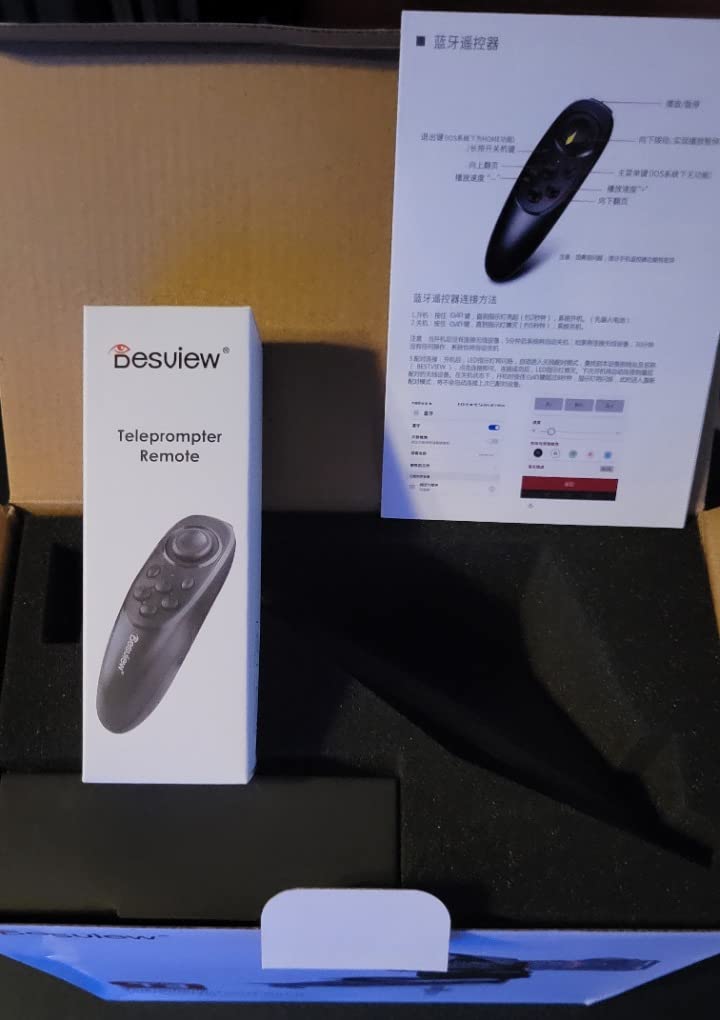 Desview T3 Teleprompter for Camera & Smartphone - Supports iPad/Tablet up to 10