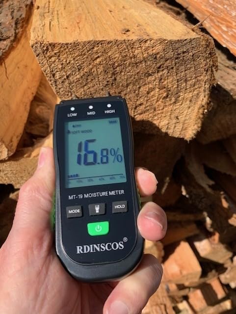 RDINSCOS Wood Moisture Meter for Firewood, Softwood, Hardwood | 4 Modes Wood Humidity Meter, LCD Display Screen, Flashlight, Replaceable Pins, for Wood Floors customer photo 2