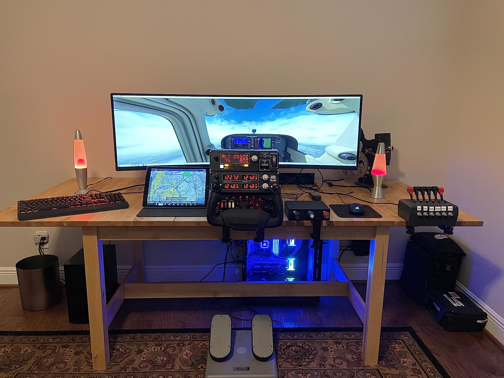 Flight Sim Stuff - Vernier Controls - Throttle, Propeller, and Mixture TPM | True Vernier Controls for Mixture and Prop, Throttle Friction Lock, PC/Mac customer photo 1