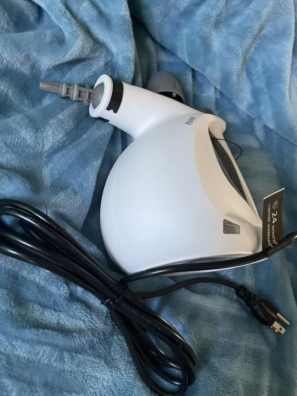 Phueut Pressurized Handheld Multi-Surface Natural Steam Cleaner with 12 pcs Accessories, Multi-Purpose Steamer for Home Use, Steamer for Cleaning Floor, Upholstery, Grout and Car (Grey) customer photo 1