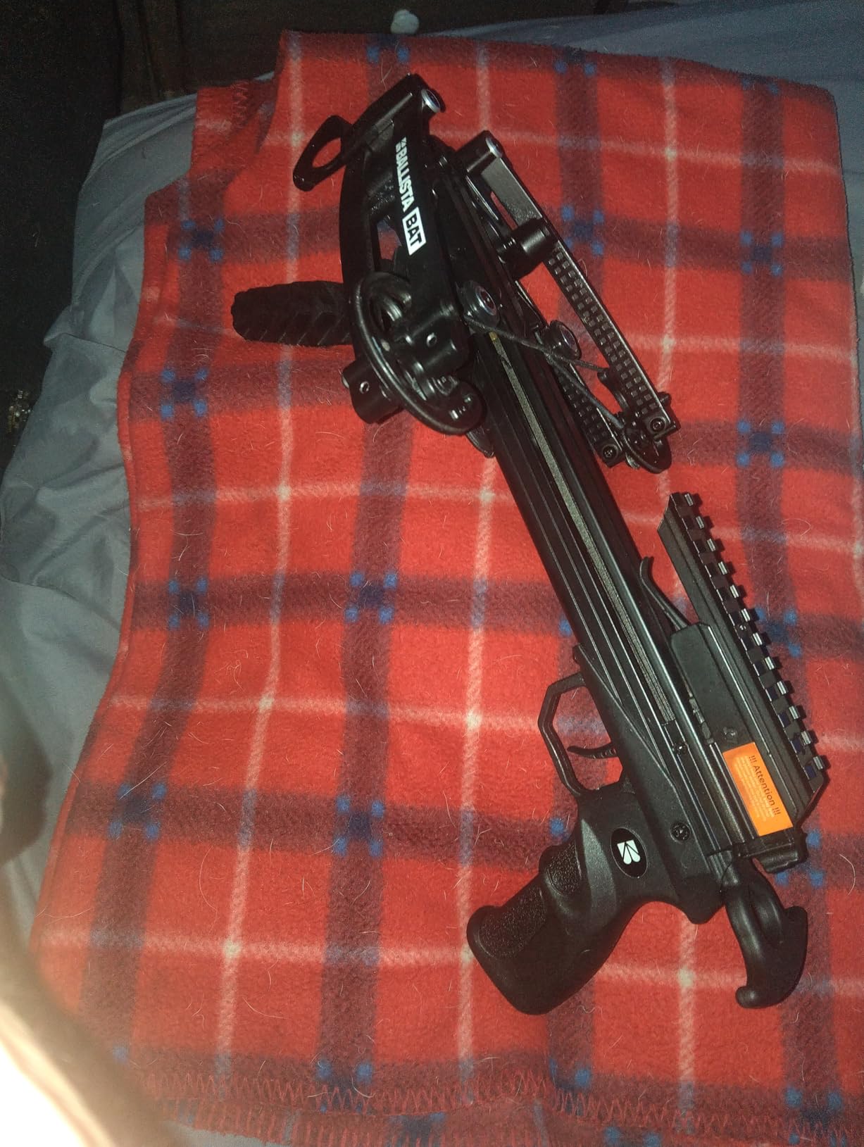 BALLISTA BAT Compound Crossbow for Hunting, Bowfishing and Target, 300 FPS | 16 x 5 in, 2.46 lb frame fits a 30 L backpack, while built-in cocking assist reduces pull effort to about 40 lb. customer photo 1
