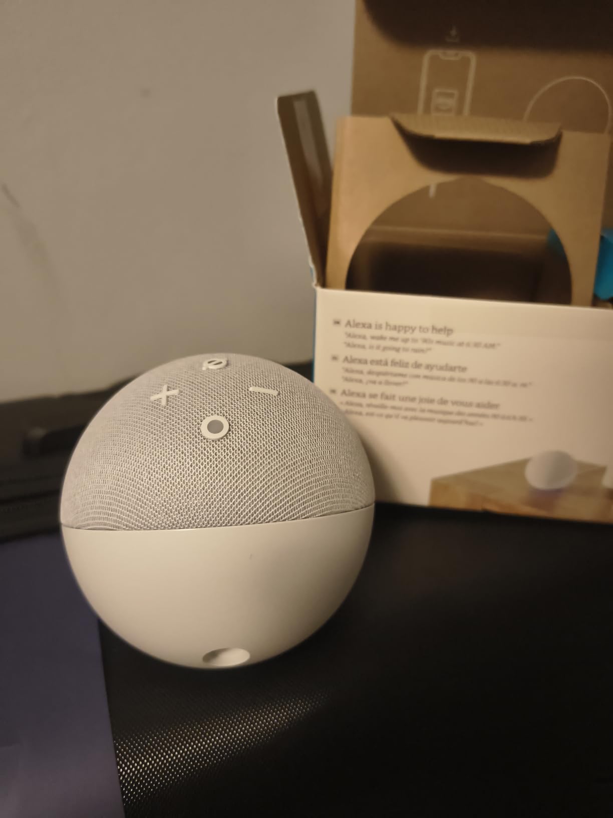 Amazon Echo Dot (newest model) - Vibrant sounding speaker, Designed for Alexa+, Great for bedrooms, dining rooms and offices, Charcoal customer photo 2