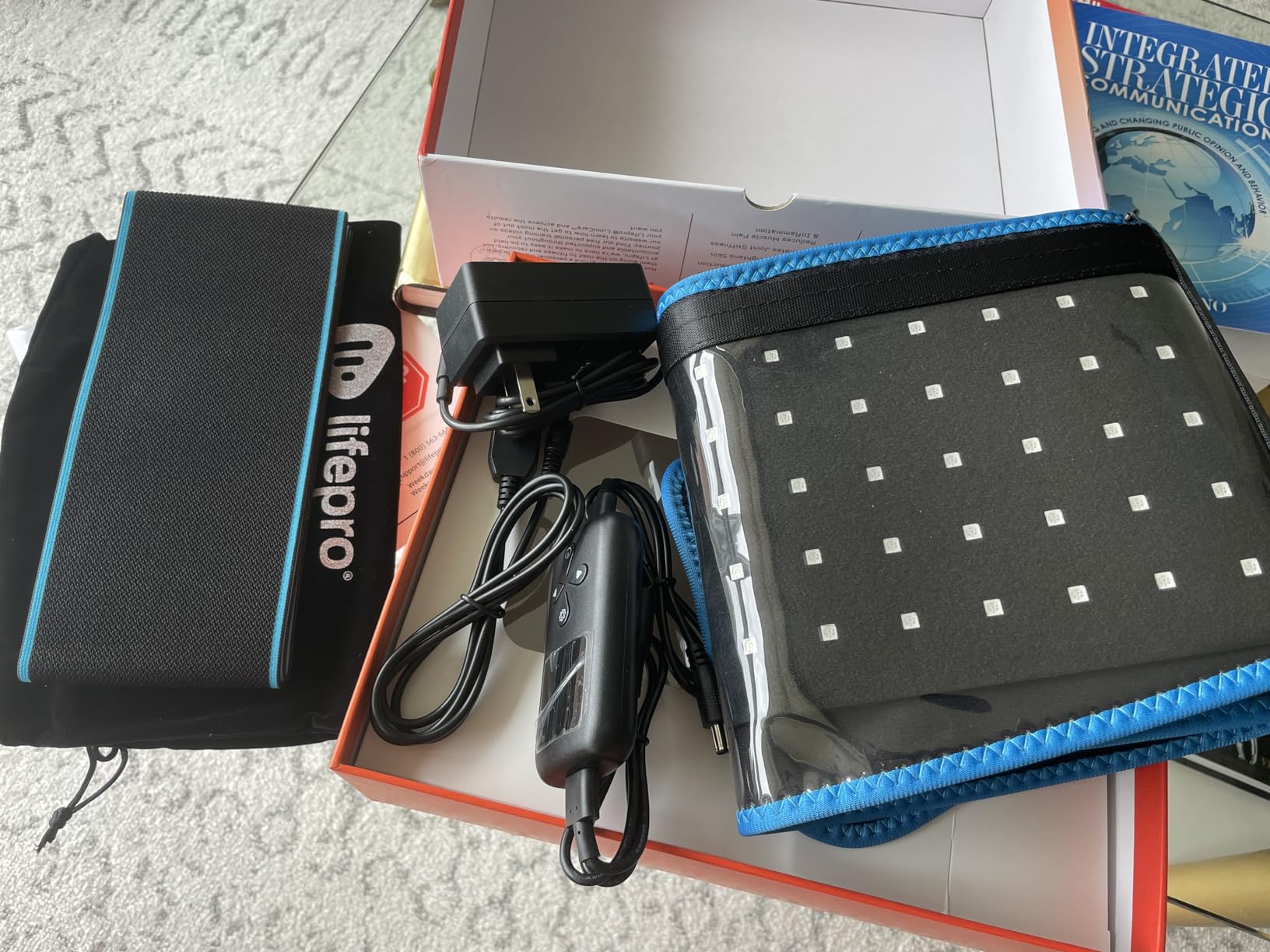 Lifepro Allevared Red Light Therapy Belt - 105 Triple Chip LED Belt | Near Infrared Red Light Therapy For Body - 660nm & 850nm Pulsed Light Modes For Back Pain And Shoulder Support customer photo 2