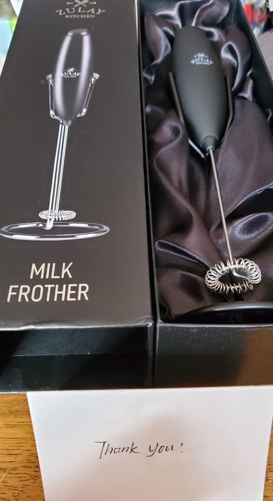 Zulay Kitchen Powerful Milk Frother Wand With Duracell Batteries - Ultra Fast Handheld Drink Mixer - Electric Whisk Foam Maker for Coffee, Lattes, Cappuccino & Matcha customer photo 2