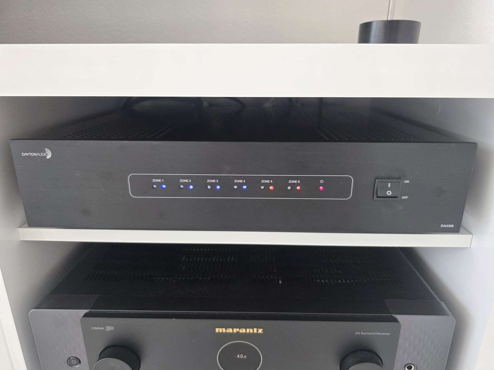 Dayton Audio DAX88 8-Source 8-Zone Bridgeable Distributed Audio Matrix Amplifier with Integrated Wi-fi and Mobile App - 75 WPC at 8 Ohms, 260 WPC at 8 Ohms Bridged - 5 Year Warranty customer photo 2