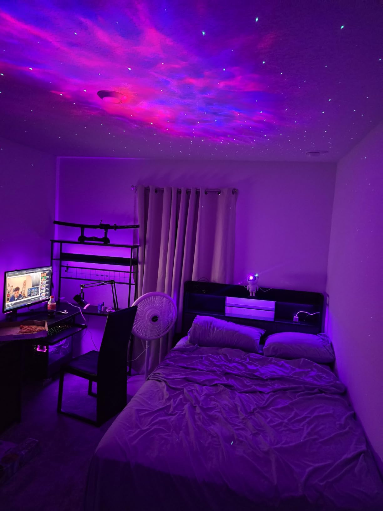 Star Projector Galaxy Night Light - Astronaut Space Projector, Starry Nebula Ceiling LED Lamp with Timer and Remote, Kids Room Decor Aesthetic, for Christmas & Birthdays customer photo 2