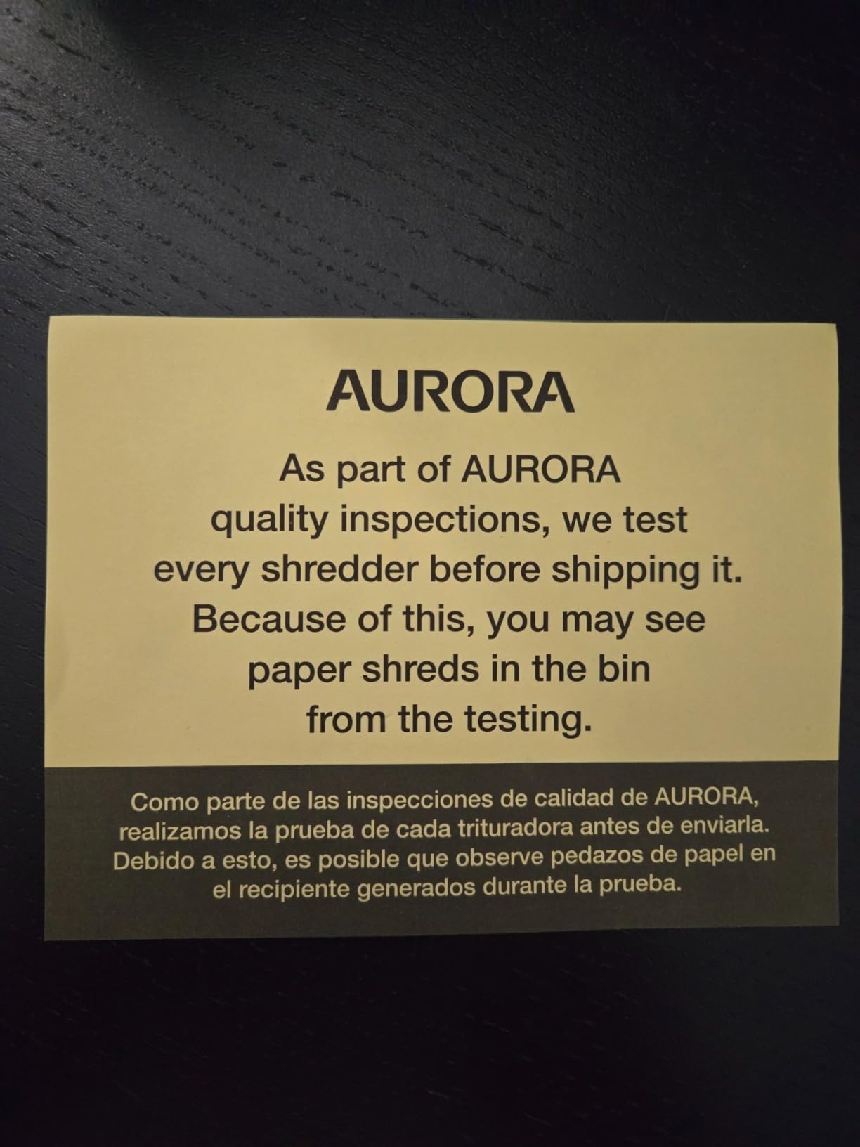 Aurora Commercial Grade 200-Sheet Auto Feed High Security Micro-Cut Paper Shredder/ 60 Minutes/Security Level P-5 customer photo 1