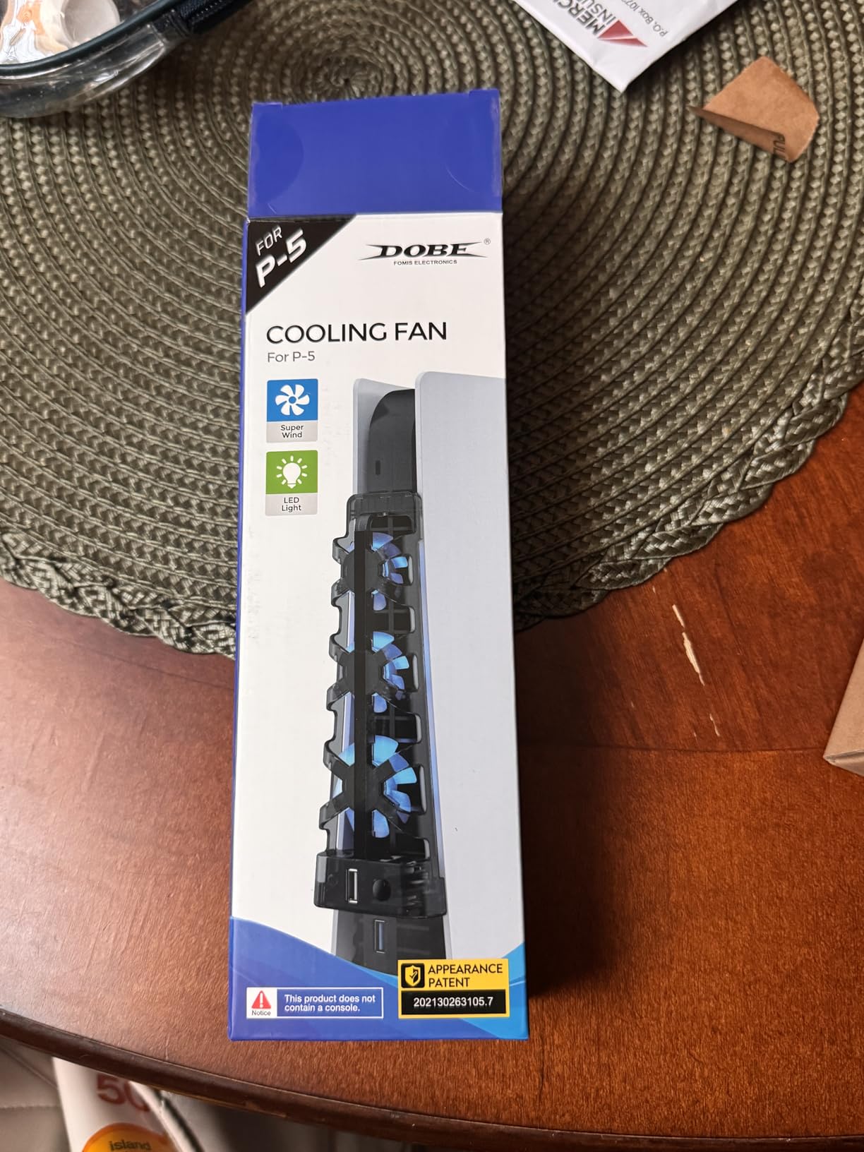 NANANINO Cooling Fan for Original PS5 Console Only, 3-Fan External Cooler with USB Charging Port, Quiet Plug & Play Cooling System, Blue LED Indicator, for PS5 Disc & Digital Edition customer photo 2