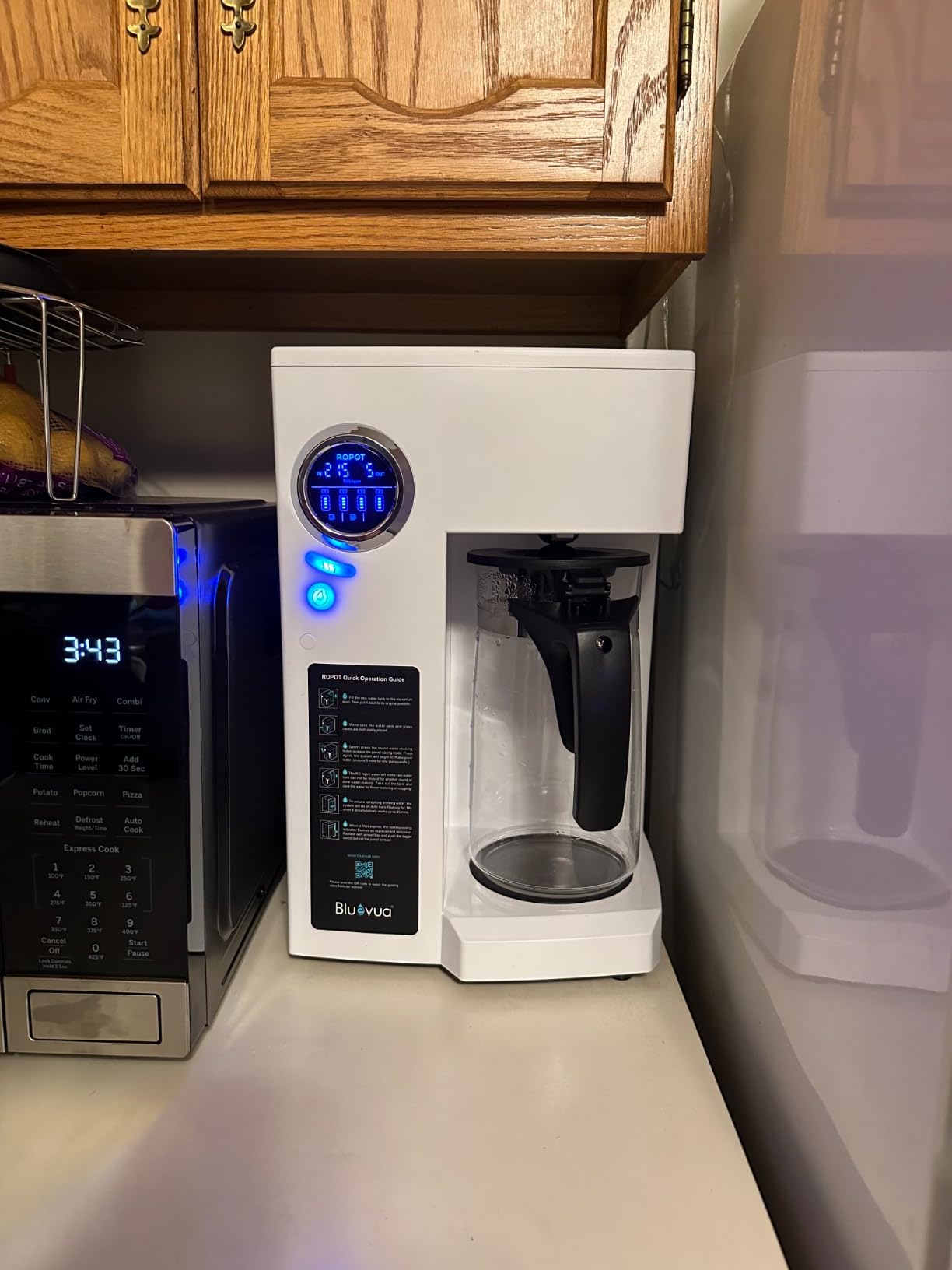 Bluevua RO100ROPOT Countertop Reverse Osmosis Water Filter System | Portable RO Filtration with Remineralization, No Installation, WQA & NSF Certified customer photo 2