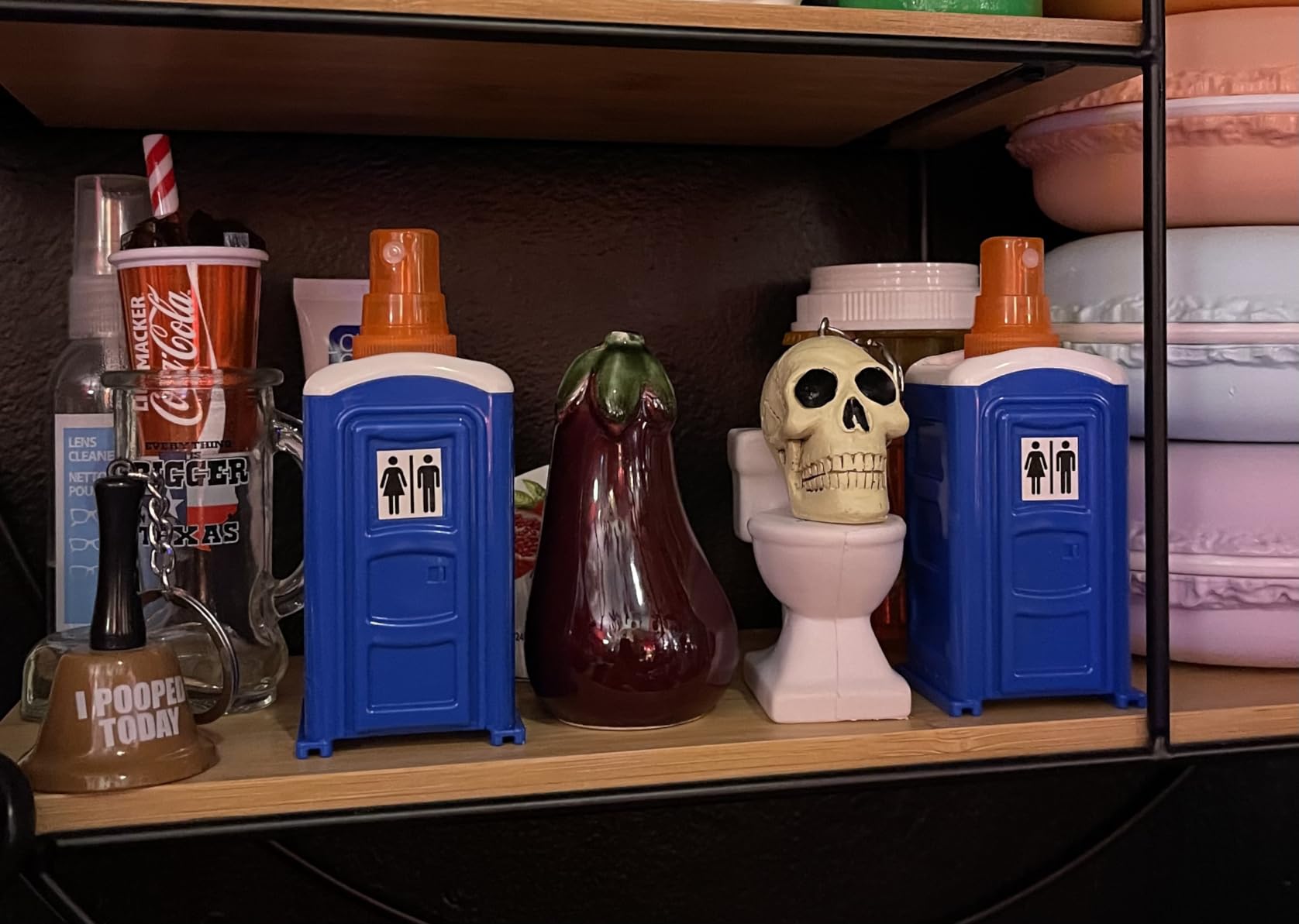 Funwares Porta Potty Shot Glasses, Set of 2, 2 oz Novelty Gag Gift customer photo 1