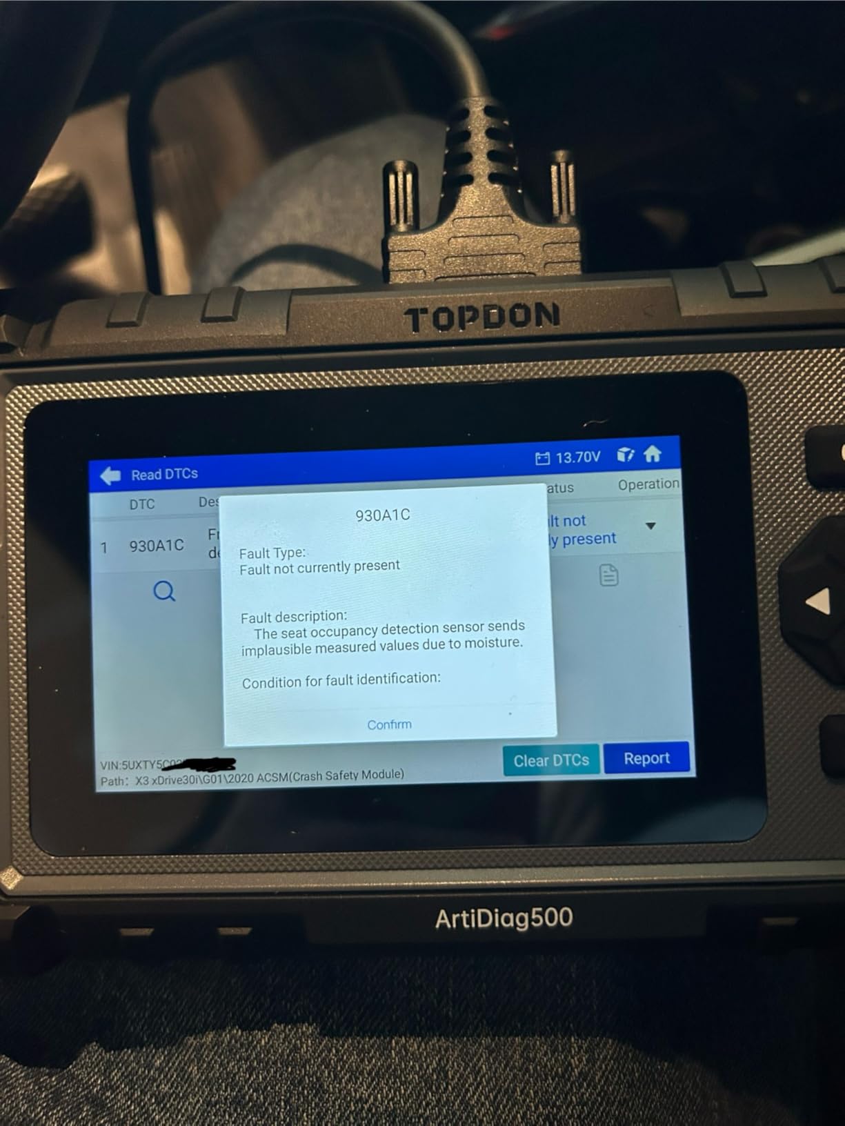 TOPDON AD500 Car Diagnostic Scanner, Engine ABS SRS Transmission Scan Tool customer photo 2