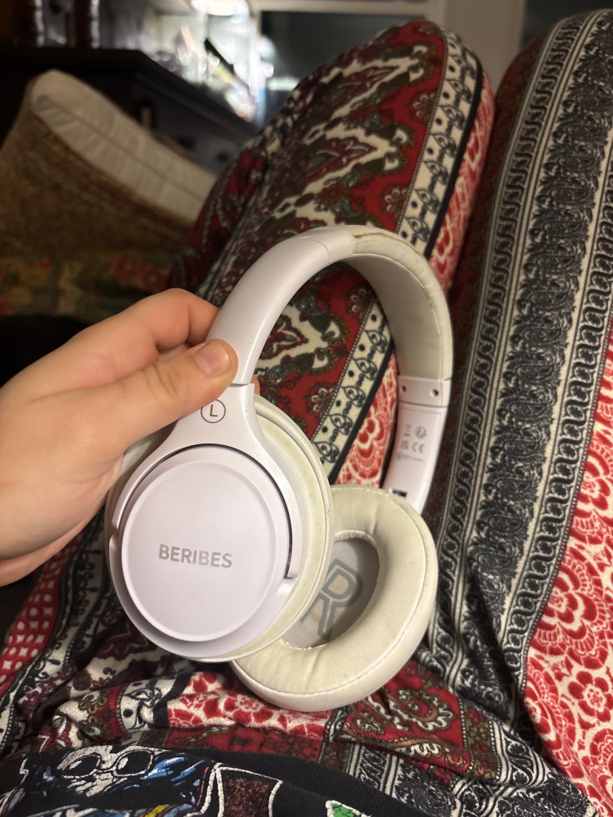 BERIBES Bluetooth Headphones Over Ear Wireless HiFi Stereo Headsets 65H 6EQ | Bluetooth 6.0, with Built-in HD Mic, Foldable Lightweight, Comfort Fit, Fast Charging, Deep Bass for Home Office Cellphone PC customer photo 1