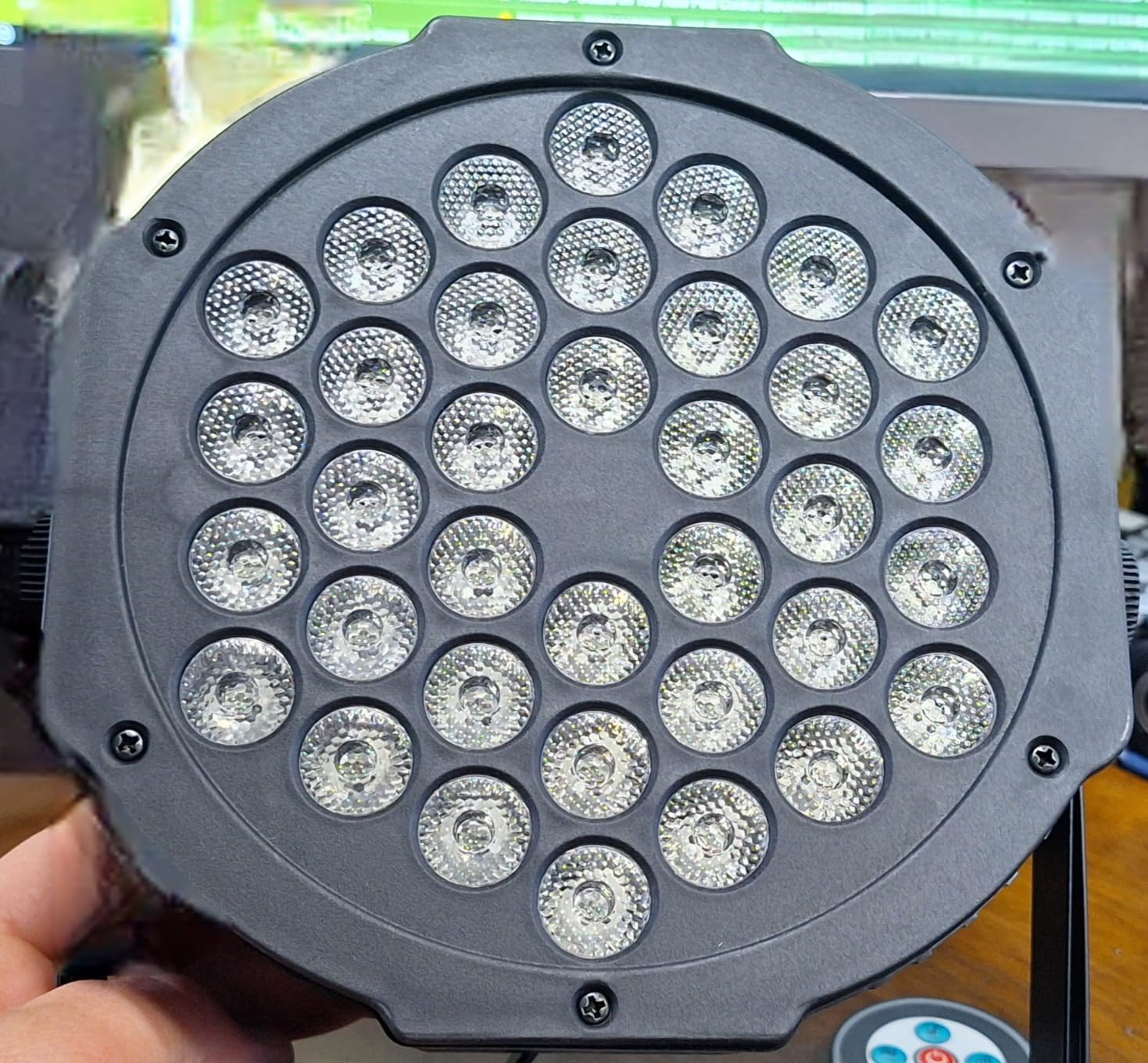U'King Stage Lights 10 Packs 36LED RGB LED Par Lights, 7 Channel DJ Party Lights with Remote Control & DMX Controller Sound Activated Uplights for Events Birthday Bar Dance Decoration customer photo 2