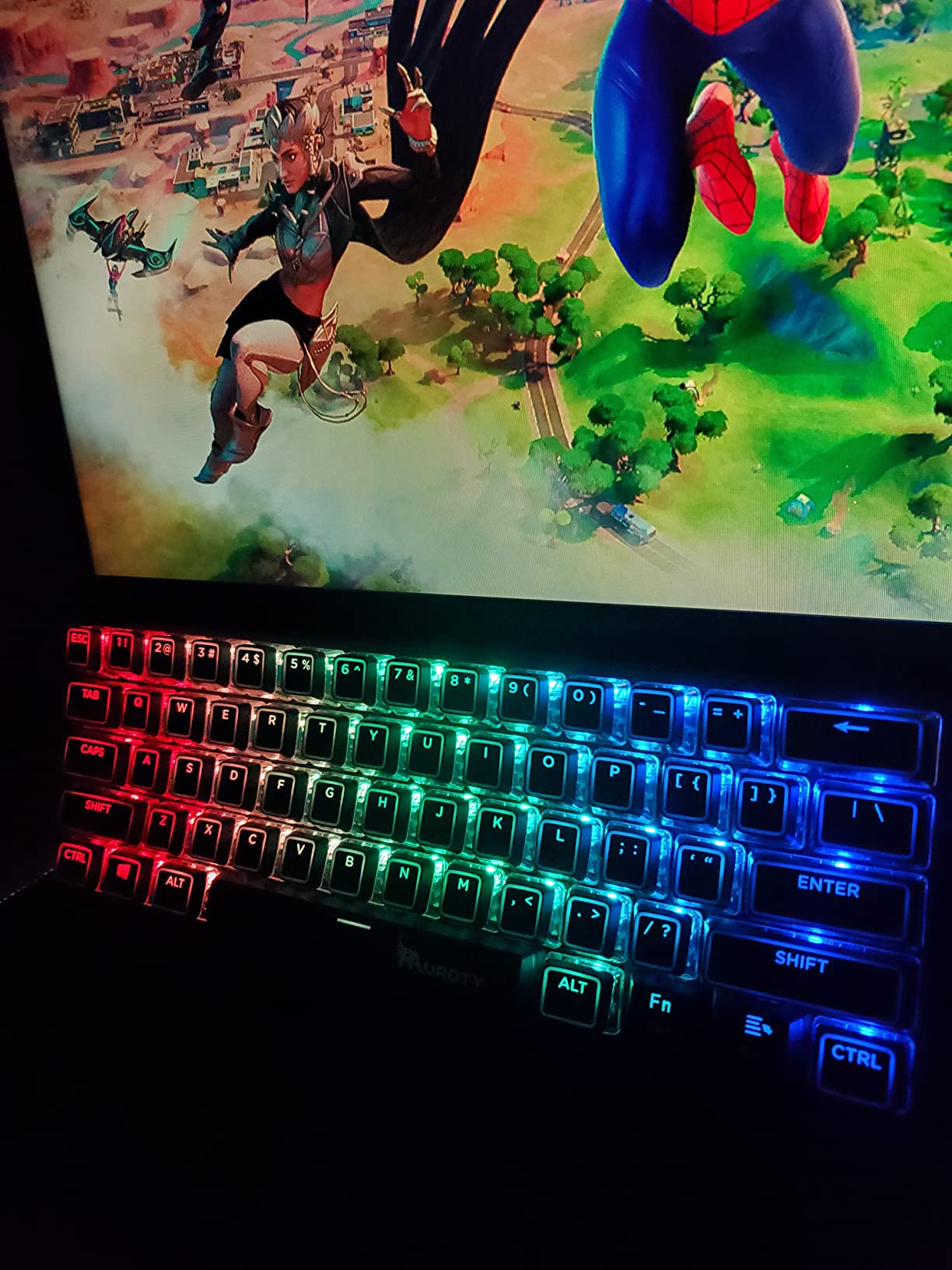 60% Wireless Mechanical Gaming Keyboard, Clicky Blue Switch RGB Backlit | Pauroty Triple Mode 2.4G/USB-C/Bluetooth Gaming Keyboard, 61 Keys Rechargeable Mini Keyboard for iPad Mac PC Xbox customer photo 2