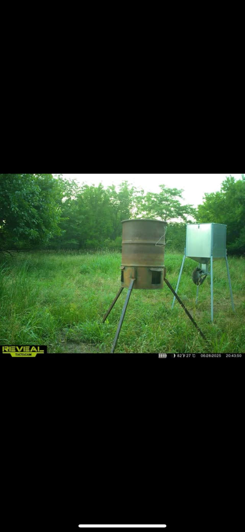 HECASA Steel 450LB Capacity Big Game Gravity Deer Feeder Galvanized Hunting w/o Foot Kit customer photo 2