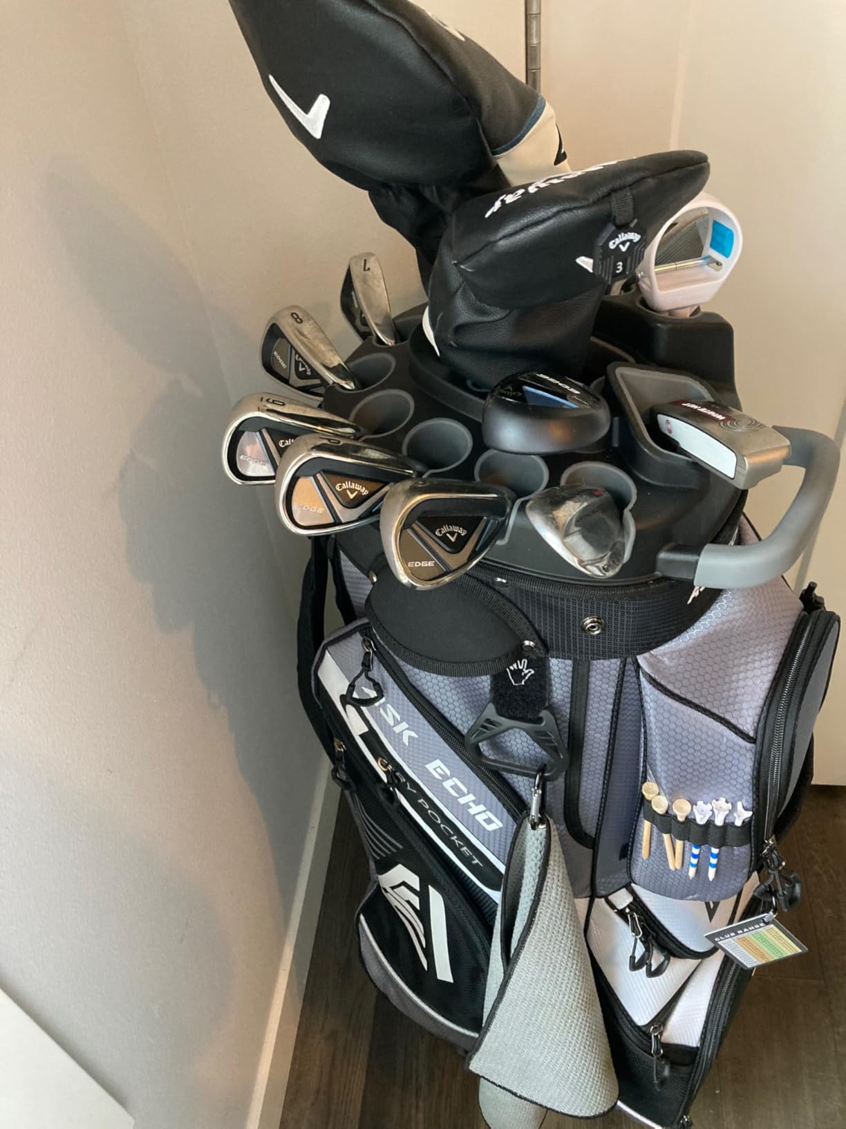 ASK ECHO T-Lock Golf Cart Bag, Quiet 14-Way Full-Length Divider | Keeps every club protected, organized and easy to access.Smart pocket layout keeps every essential within easy reach customer photo 2