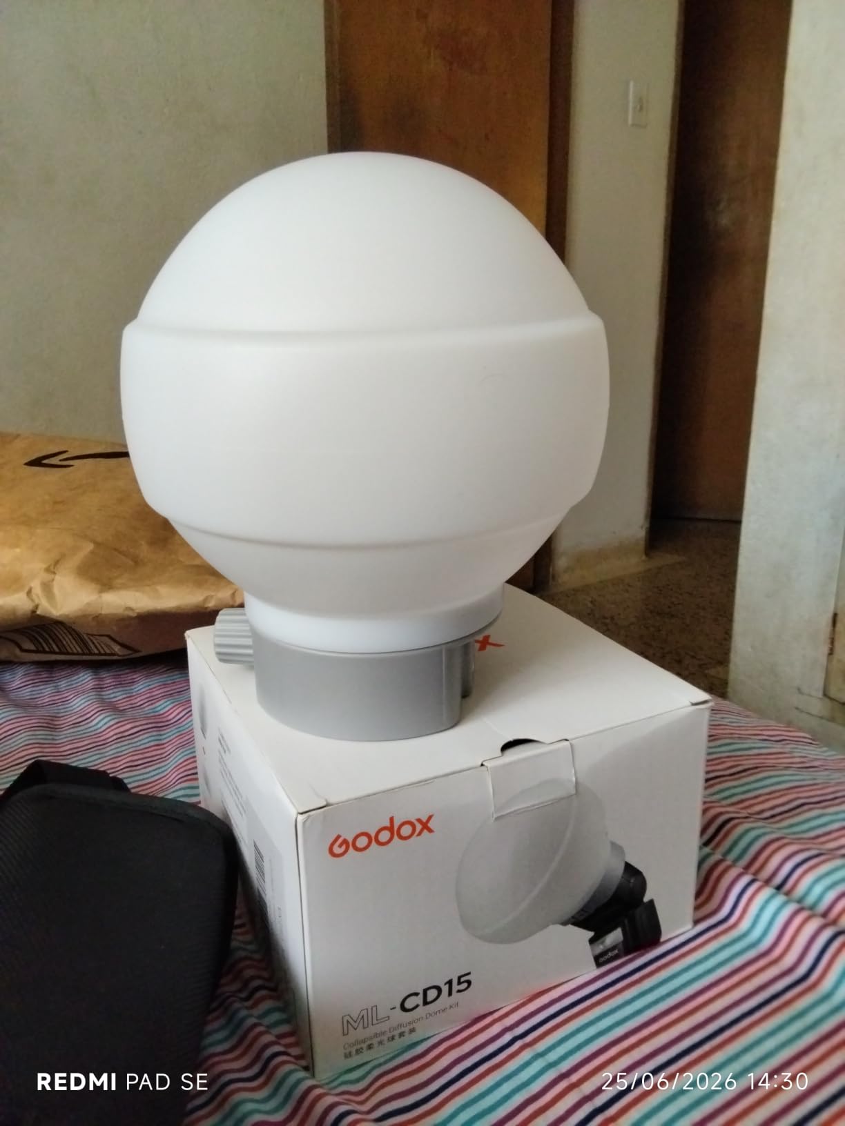 Godox ML-CD15 Flash Diffuser w/3 adapters, Diffusion Dome Light Modifier | for Godox V1S V1C V1N V1F V1O V860III V860II V850III TT685II TT600 TT685 AD200 AD200PRO AD300PRO AD400PRO ML30 ML60 ML60BI customer photo 1