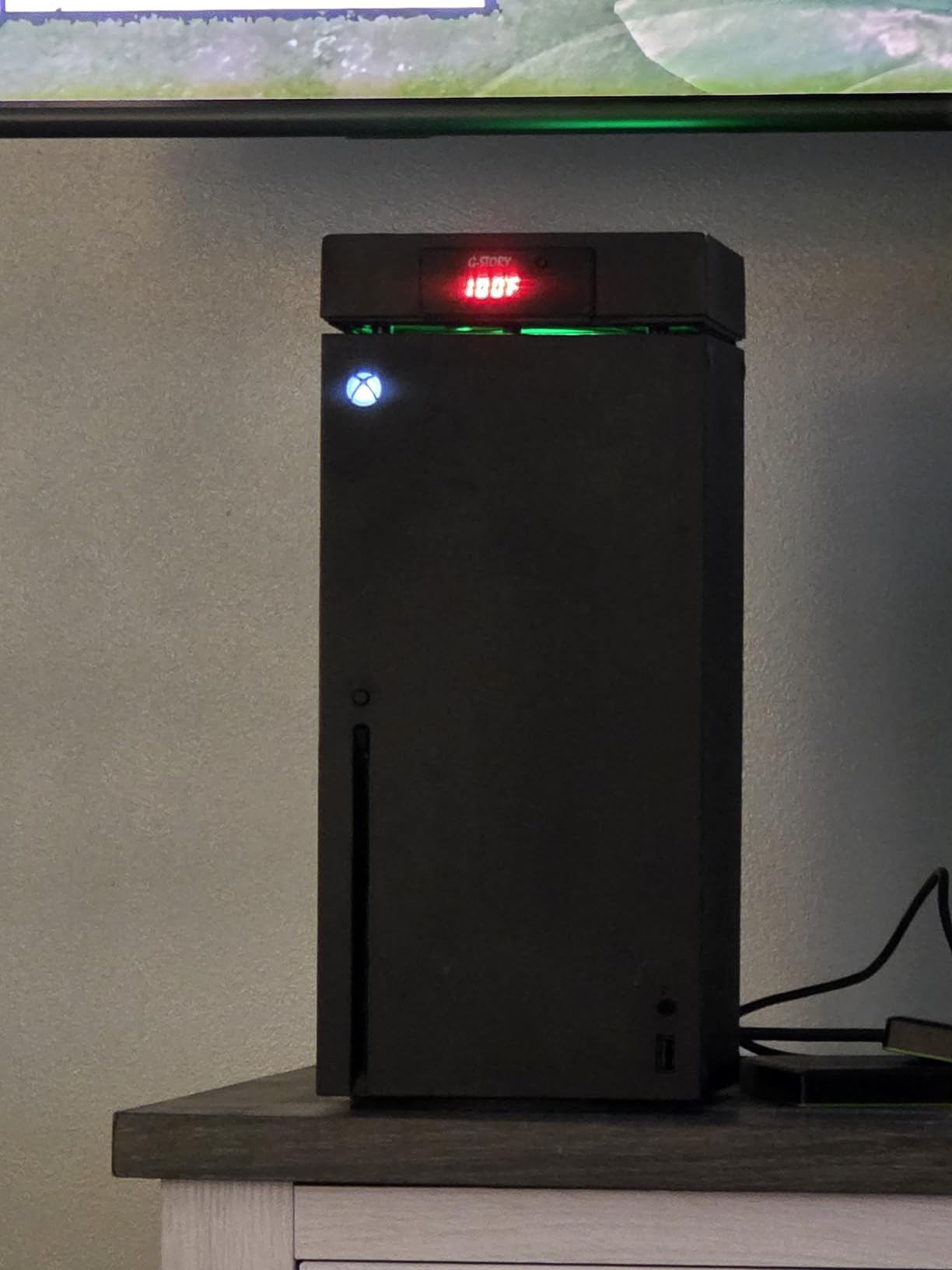 G-STORY Cooling Fan for Xbox Series X, Auto 3 Speed Adjust Temp Display RGB customer photo 2