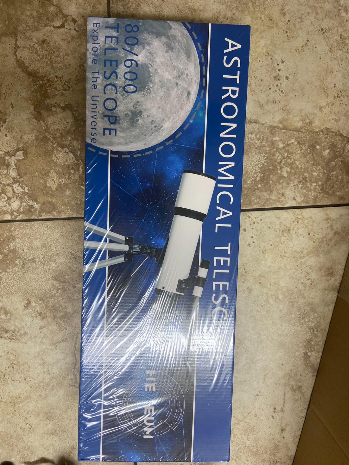 Koolpte Telescope for Adults, 80mm/600mm AZ Refractor for Beginners | High-power 80mm AZ refractor for adults and beginners, with Barlow lens, phone adapter, wireless remote and carry bag customer photo 2