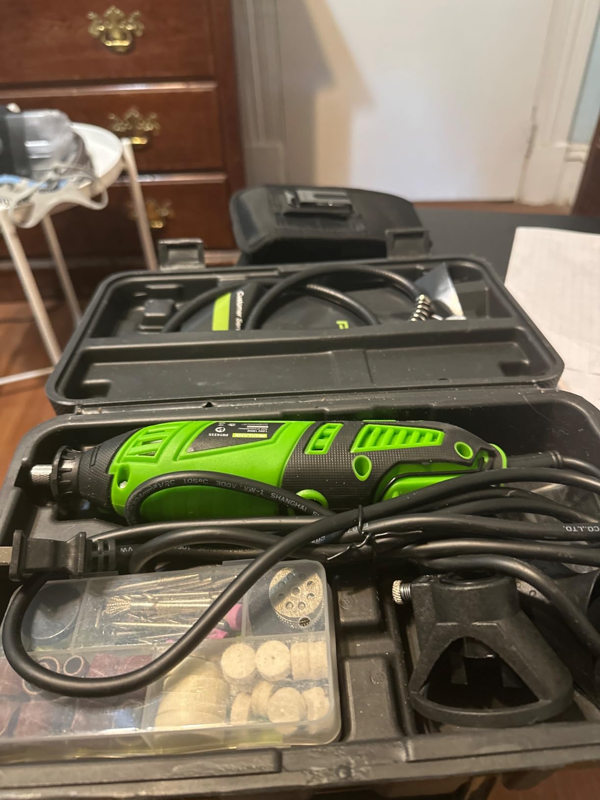 180W Rotary Tool Kit, 1.5-Amp PHALANX 6 Variable Speed with Flex Shaft, 8000-32000RPM Multi-Tool & 139pcs Accessories Kit customer photo 1