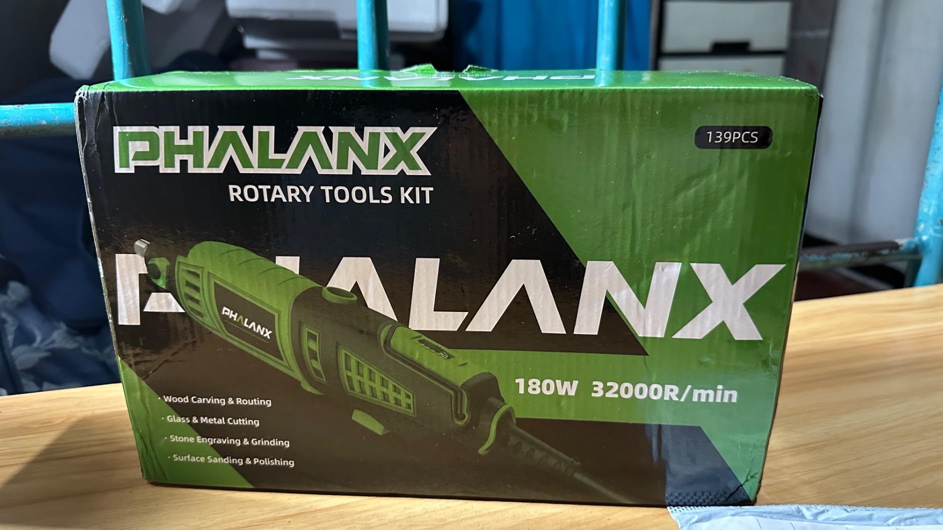 180W Rotary Tool Kit, 1.5-Amp PHALANX 6 Variable Speed with Flex Shaft, 8000-32000RPM Multi-Tool & 139pcs Accessories Kit customer photo 2