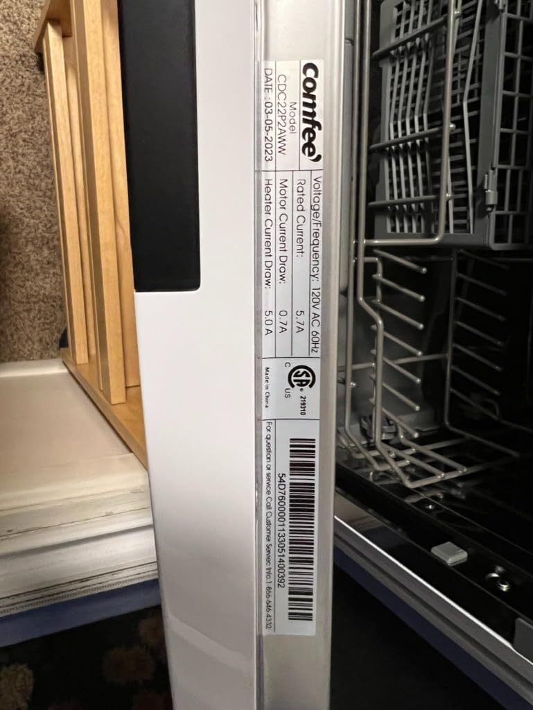 COMFEE' Countertop Dishwasher, Energy Star Portable Dishwasher, 6 Place Settings & 8 Washing Programs, Speed, Baby-Care, ECO & Glass, Dish Washer for Dorm, RV & Apartment, Black customer photo 1