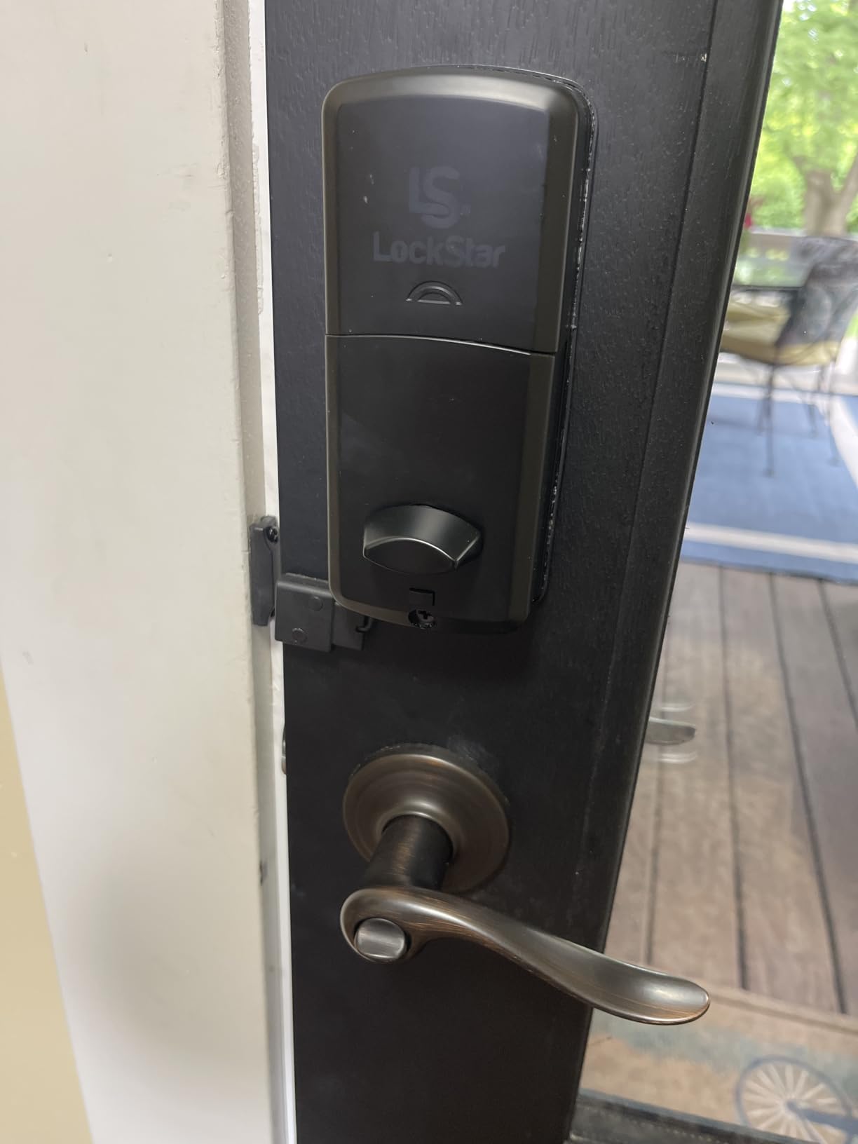 LOCKSTAR Smart Door Lock - Keyless Entry Deadbolt Door Lock - Multiple Entry Methods: APP, Fingerprint Touch ID, Keypad Code, Card FOB, Traditional Key, Smart Home Devices customer photo 2