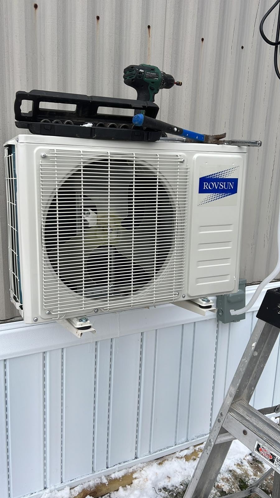 ROVSUN 9000 BTU Mini Split AC/Heating System with Inverter, 20 SEER2 Energy Saving 115V Ductless Split-System Air Conditioner with Pre-Charged Condenser, Heat Pump, Remote Control & Installation Kit customer photo 1