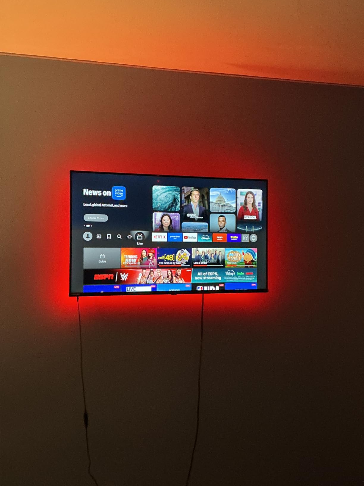 MATICOD LED Lights for TV Led Backlight, 9.84ft RGB Led Strip Lights USB TV Lights Behind 32-43in, APP Remote Control Music Sync TV Led Light for Bedroom Gaming Home Decor customer photo 1