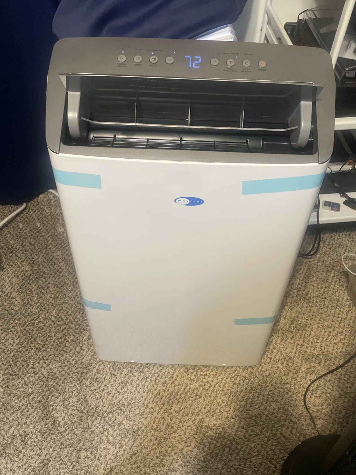 Whynter Portable Air Conditioner Inverter 14000 BTU Smart Wi-Fi ARC-1230WN | Built In Dehumidifier with Auto Drain, Cool, Dehumidify and Fan Modes, Cools and Dehumidifies Rooms with Easy Setup customer photo 2