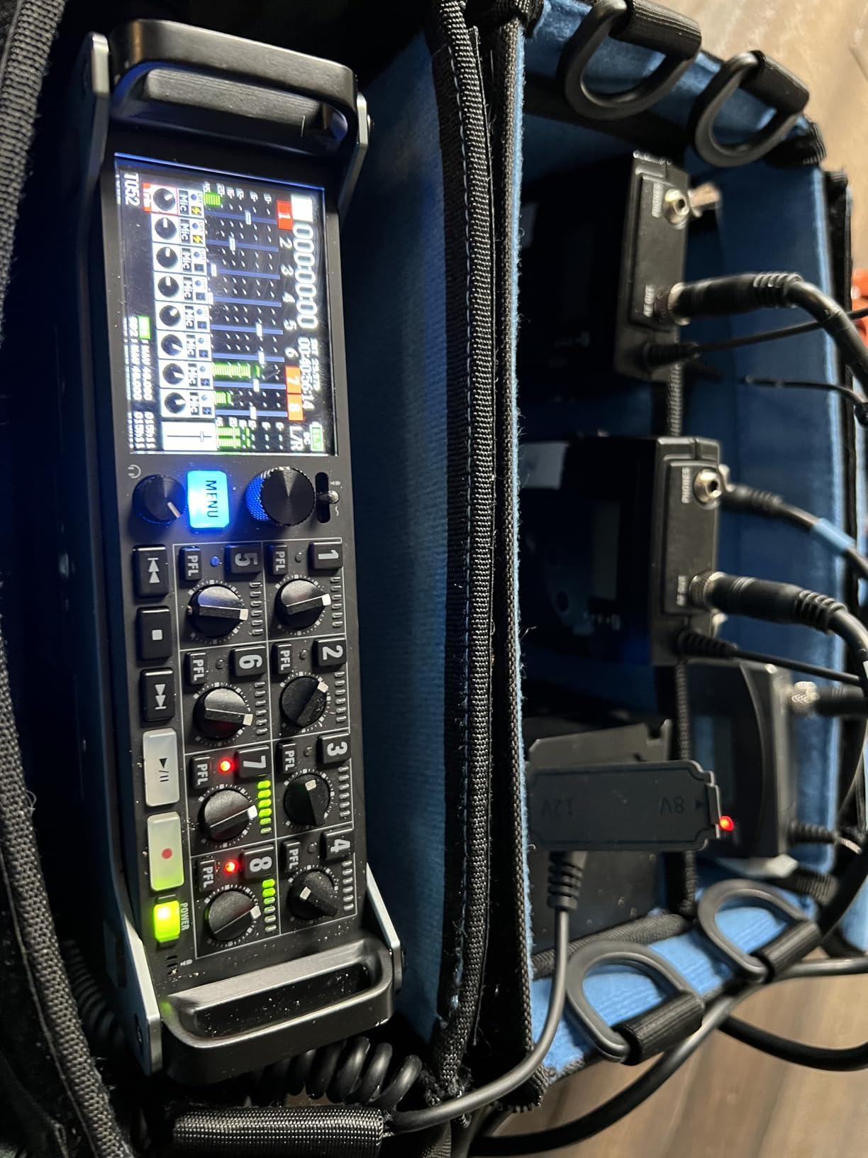 Zoom F8n Pro Field Recorder for Filmmakers with 8 Inputs & 10 Tracks | Clip-Free Audio with 32-Bit Float, 10 Tracks, Dual SD Cards, Ambisonics Mode, Wireless Bluetooth Control customer photo 1
