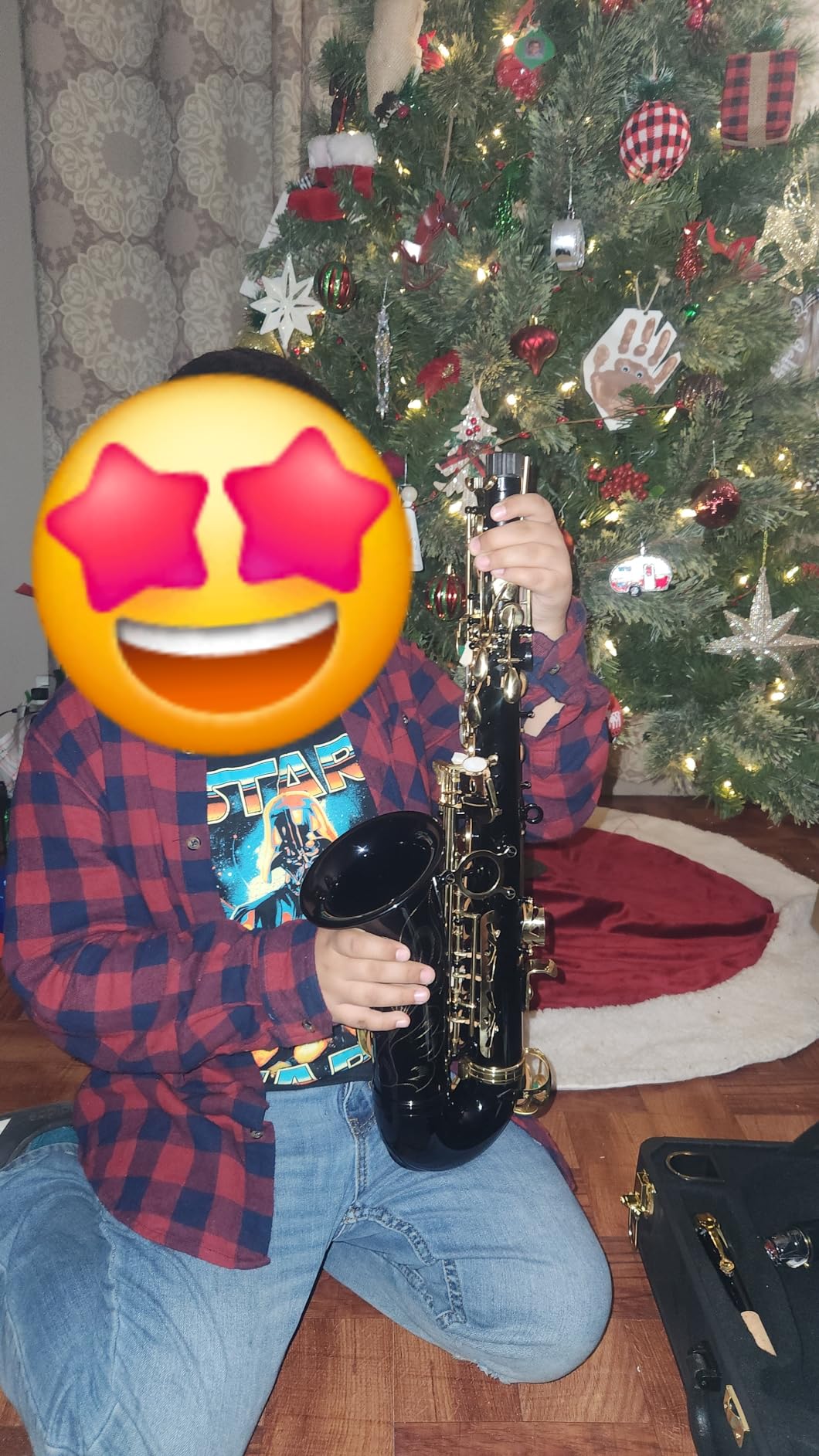 Ktaxon Alto Saxophone Drop E Brass Sax Full Kit for Student Beginner, Black customer photo 1