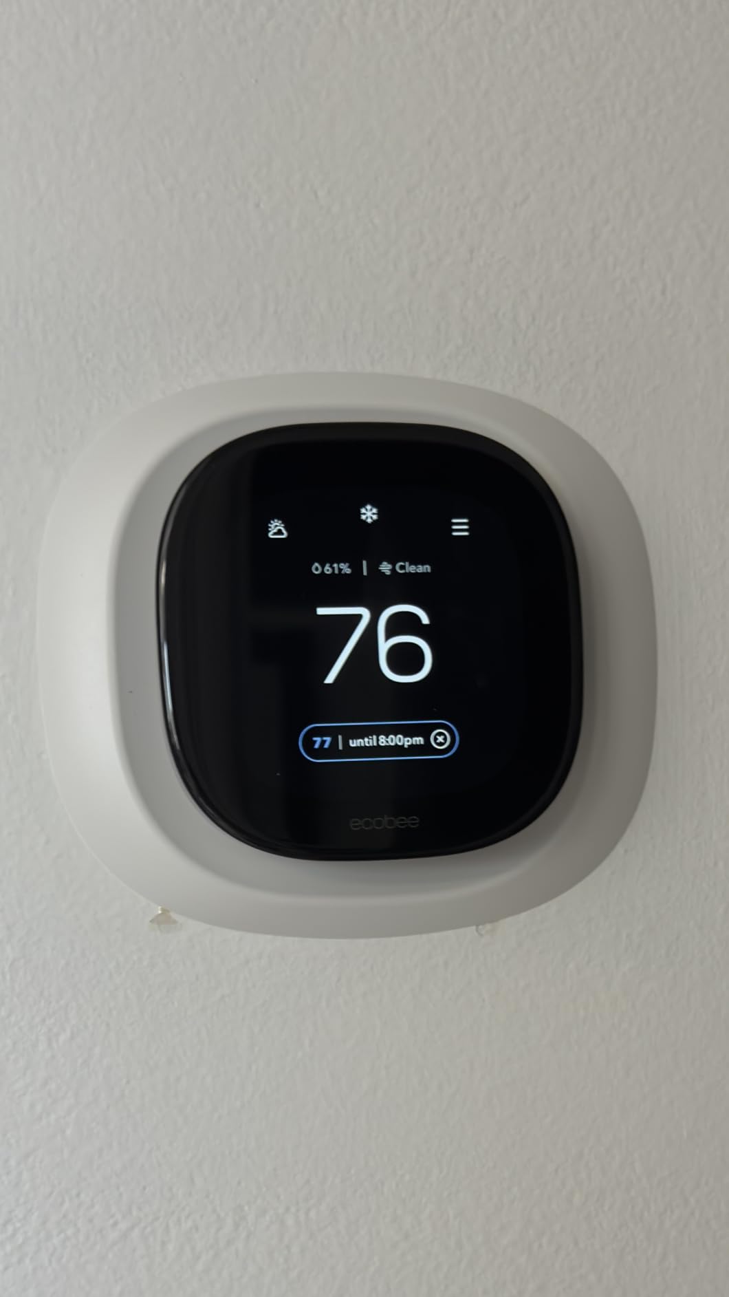 ecobee Smart Thermostat Premium - WiFi, Siri & Alexa Built-In, Smart Sensor | Air Quality Monitor. Works with Alexa, Siri and Google Home. Live view from your ecobee Doorbell. Energy Saving thermostat customer photo 2