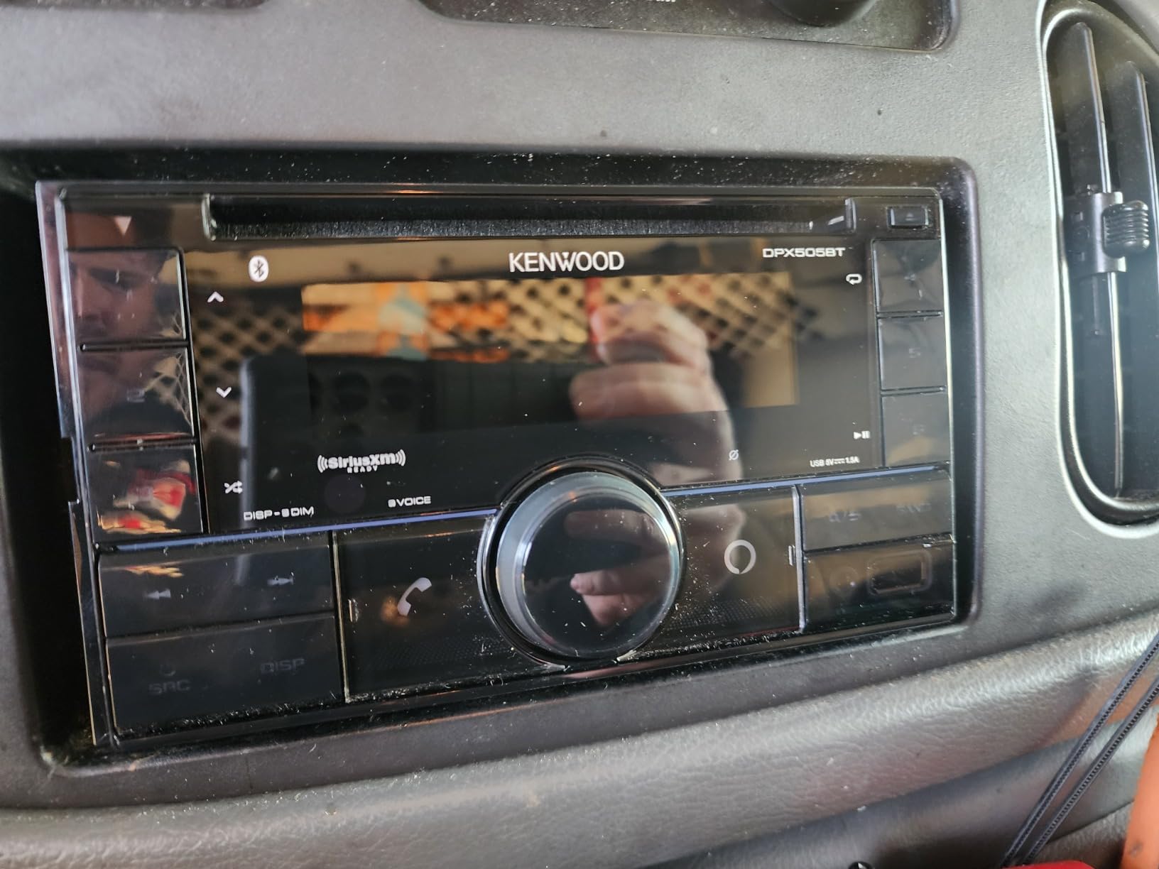 KENWOOD DPX505BT Double DIN in-Dash CD Car Stereo. AM/FM with Bluetooth, Amazon Alexa Voice Control, High-Contrast 3-line Display with Variable-Color Illumination, SiriusXM customer photo 1