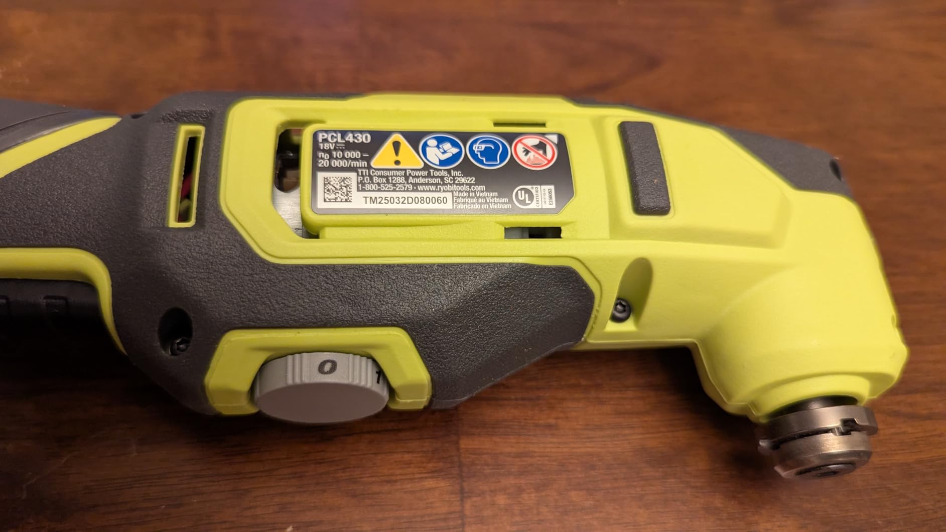 Ryobi ONE+ 18V Cordless Oscillating Multi-Tool (Tool Only) | Battery and Charger Sold Separately customer photo 2