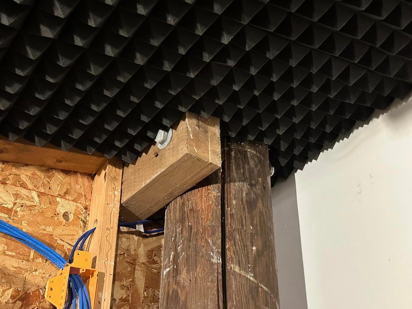 36 Pack AUSLET Acoustic Panels 12 x 12 x 2 Inches, Pyramid Sound Proof Foam Panels for Wall, High Density Black Acoustic Foam Panels,Soundproof Wall Panels customer photo 1