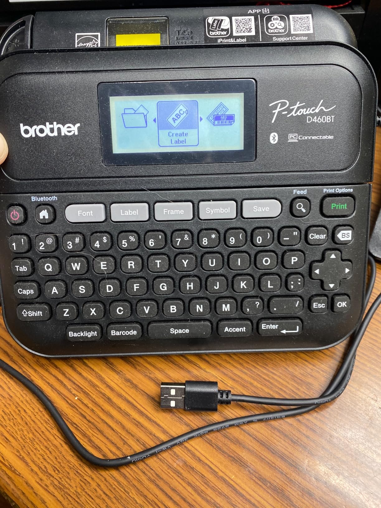 Brother P-Touch PT-D460BT Business Expert Connected Label Maker | Connect and Create via Bluetooth on TZe Label Tapes up to ~3/4 inch, White customer photo 2