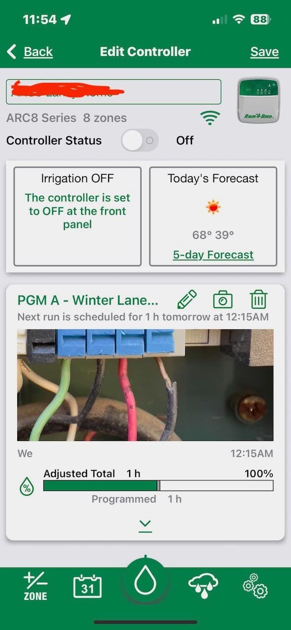 Rain Bird ARC8 App-Based Indoor/Outdoor Smart WiFi Irrigation Sprinkler Timer/Controller, 8-Zone/Station, EPA WaterSense Certified, Compatible with Alexa, Indoor/Outdoor 8-Station customer photo 2