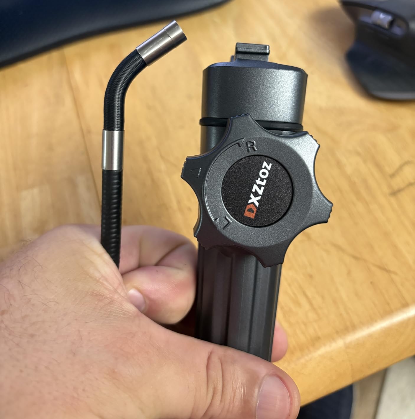 DXZtoz Two-Way Articulating Borescope with Light, 1080P Industrial Endoscope Inspection Camera with Flexible Articulated Probe for Automotive Engine Mechanic HVAC- 5.5FT customer photo 2