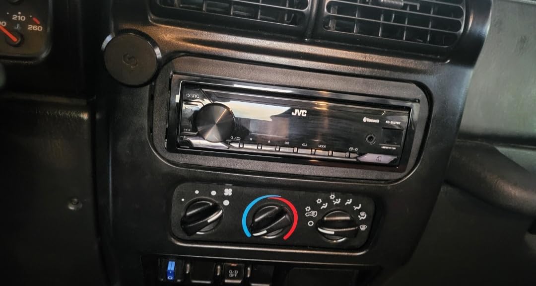JVC KD-SX27BT Car Stereo with Bluetooth, 100W Digital Media Receiver, 1.5A USB, Single DIN Head Unit with AM/FM Radio & AUX-in, iOS/Android JVC Remote App, 13-Band EQ, Dual Phone Connection customer photo 2