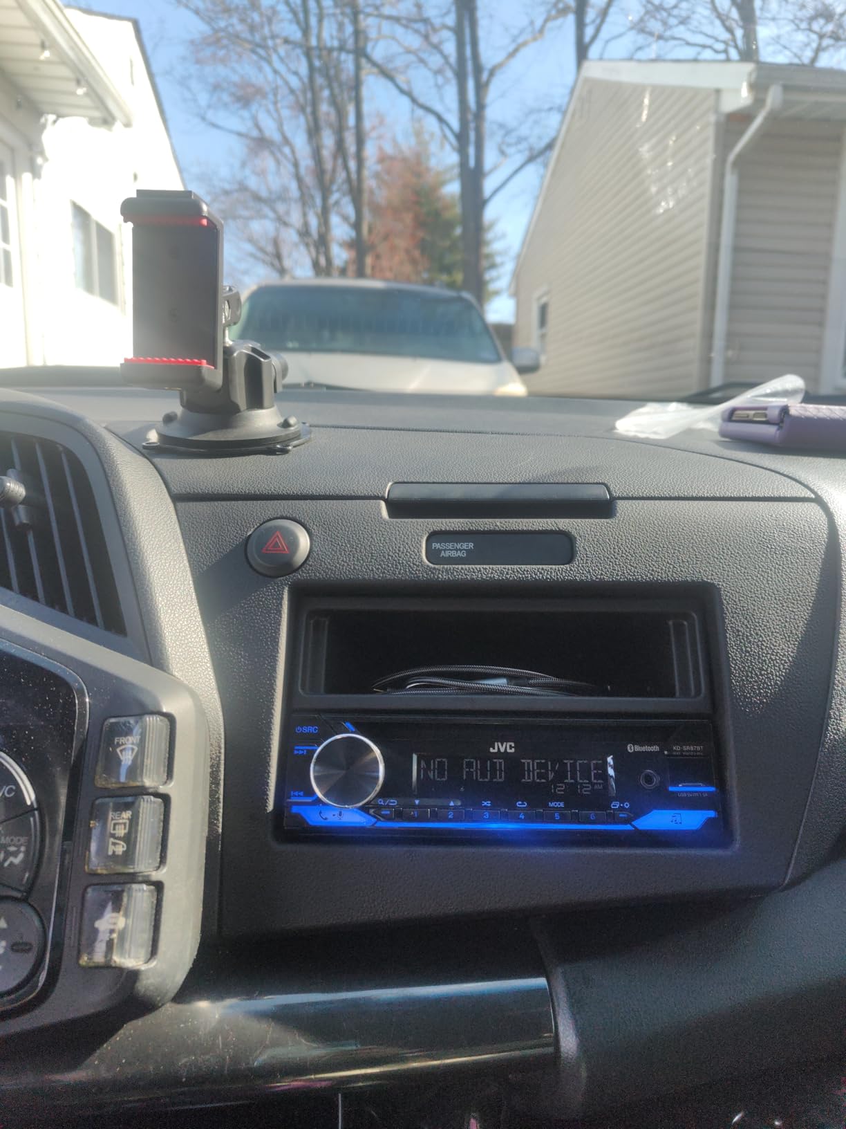 JVC KD-SR87BT Single DIN Car Stereo with CD Player & Bluetooth, 200W Digital Stereo Receiver, Dual Phone Connection, 13-Band EQ, AM/FM Radio, 1.5A USB & AUX, High Contrast LCD, Spotify Control customer photo 2
