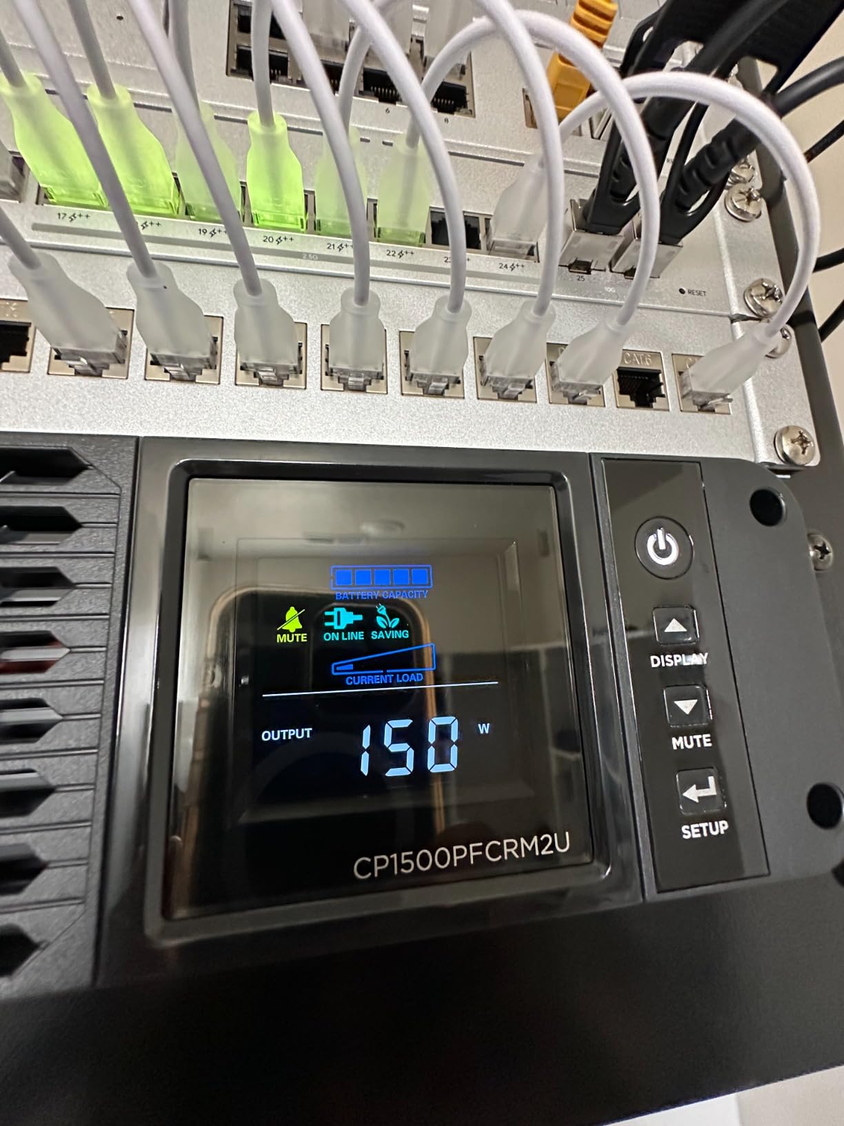 CyberPower CP1500PFCRM2U PFC Sinewave UPS Battery Backup | 1500VA/1000W, 8 Outlets, AVR, Short Depth 2U Rackmount, UL Certified customer photo 2