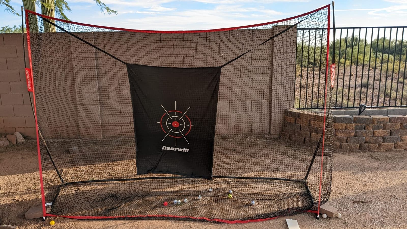 Golf Net, 10x7ft Heavy Duty Golf Practice Nets with Mat for Indoor Outdoor | Golf Hitting Nets with Target Cloth, 7 Tees, 6 Balls for Backyard Driving Chipping Training customer photo 1