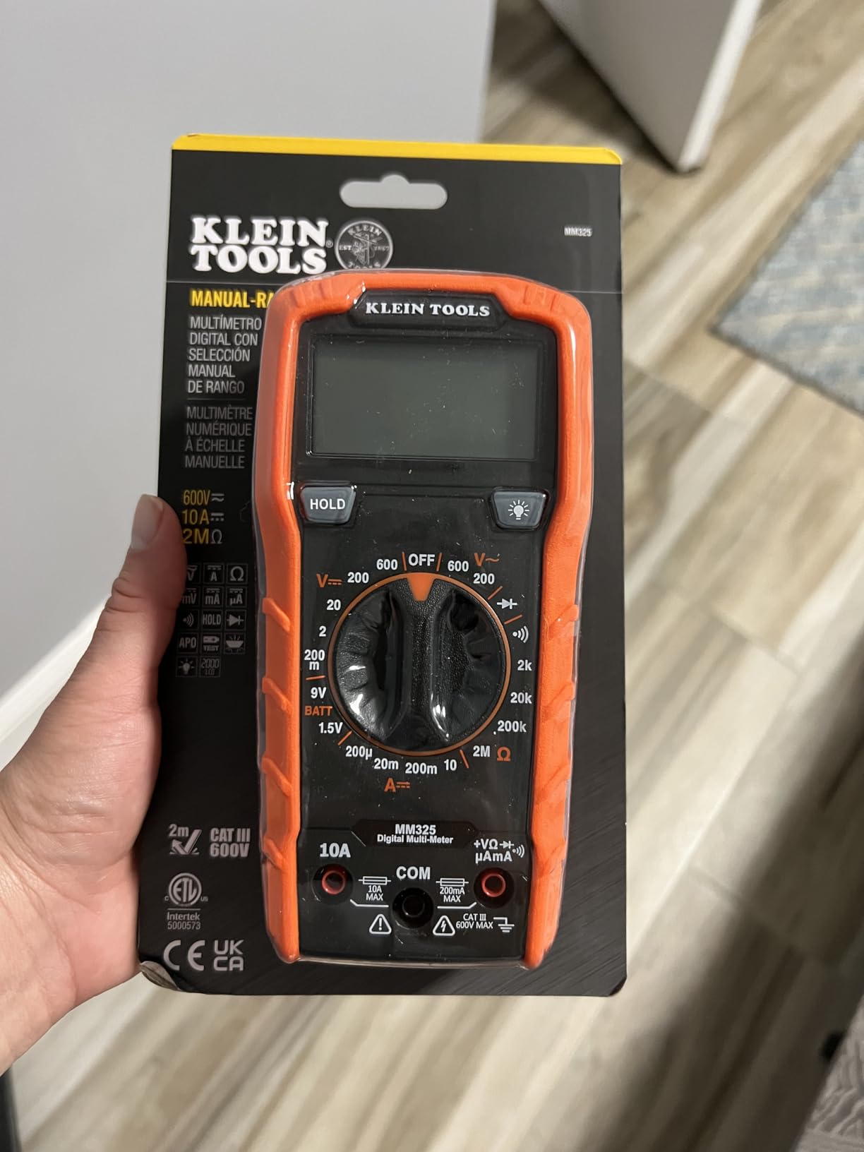 Klein Tools MM325 Multimeter, Digital Manual-Ranging 600V AC/DC Voltage Tester, Tests Batteries, Current, Resistance, Diodes, and Continuity customer photo 1