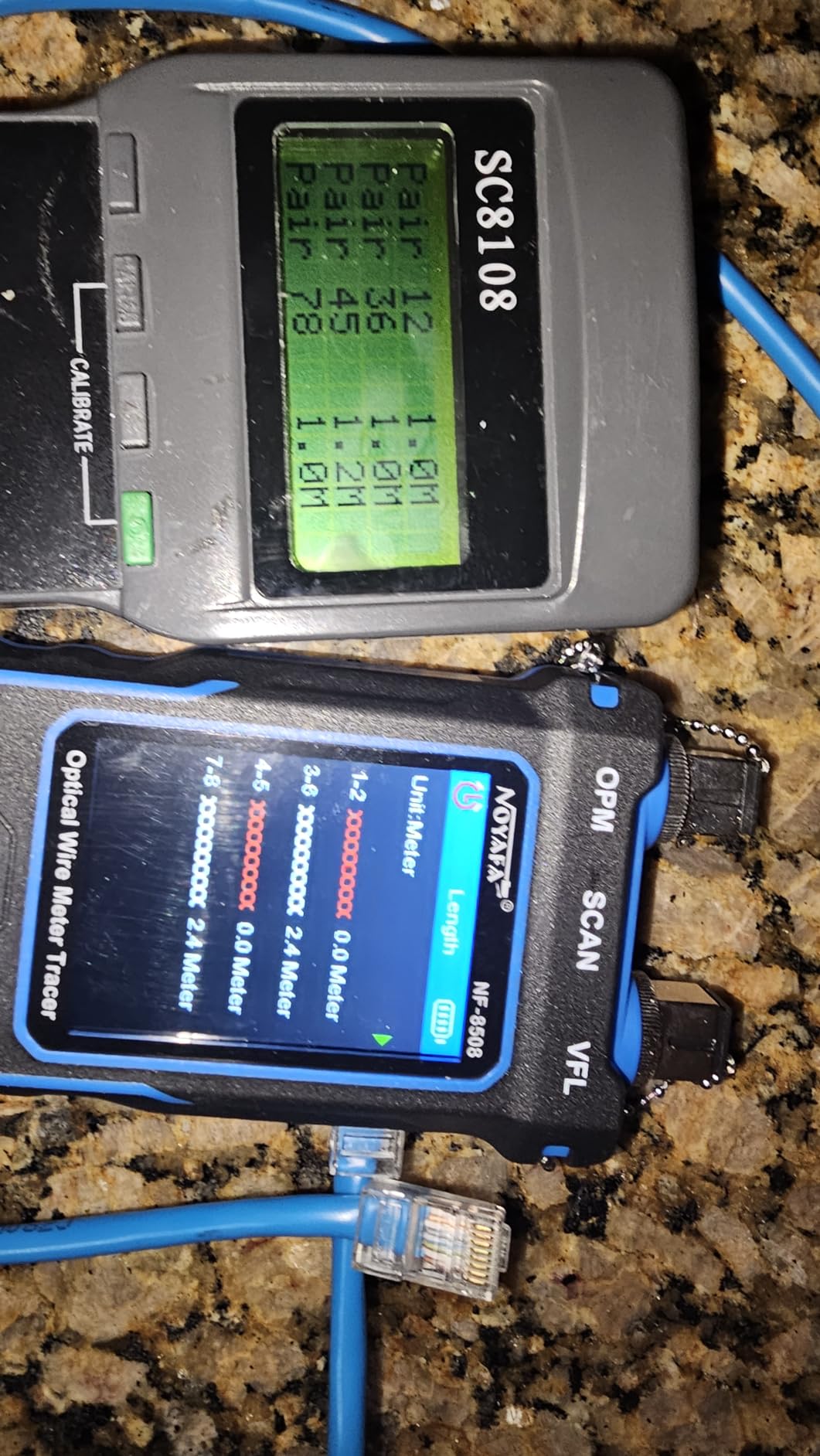 NOYAFA NF-8508 Network Cable Tester with Optical Power Meter | CAT5 CAT6 Cable Toner Ethernet Cable Tester, RJ45 Network Tester, VFL PoE QC Test Wire Tracer Port Flashing 200M Length Test customer photo 2