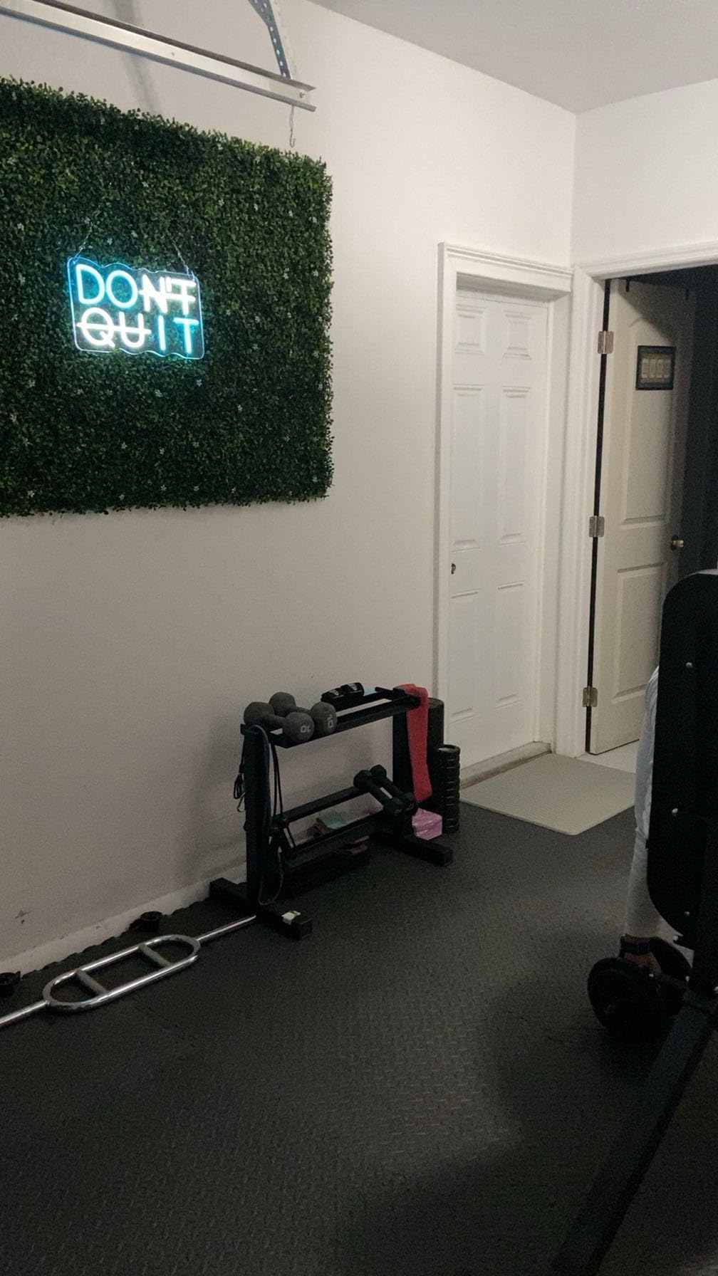 Don't Quit LED Neon Sign for Wall Decor, DO IT Neon Lights Party Decorations, USB Powered Switch Neon Lights lighting adjustable for Office Room, Gym Room, Man Cave, Gamer Room customer photo 2