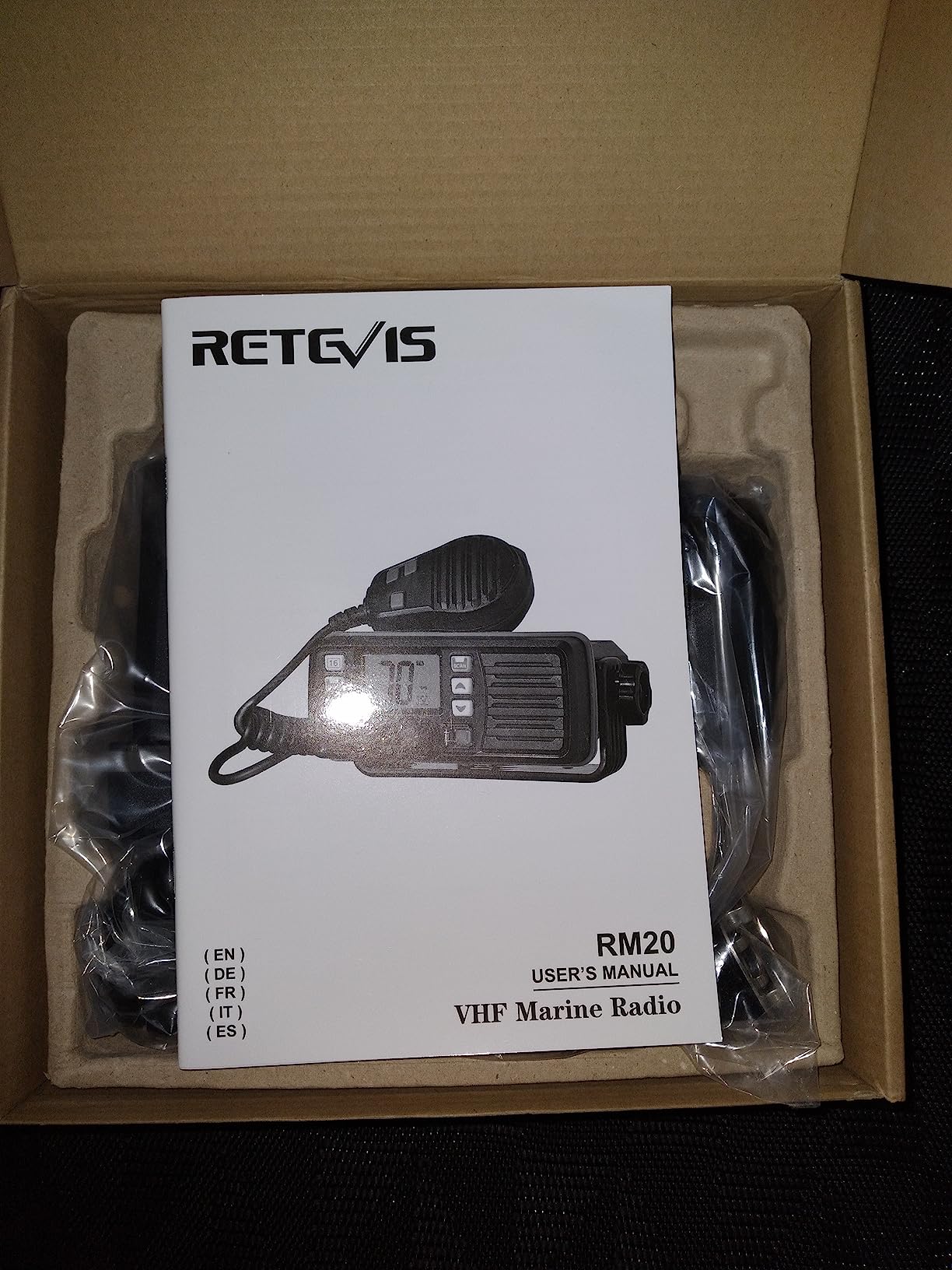 Retevis RM20 25W Fixed Mount Marine Radio, IP67 Built-in GPS DSC Loud Audio customer photo 1