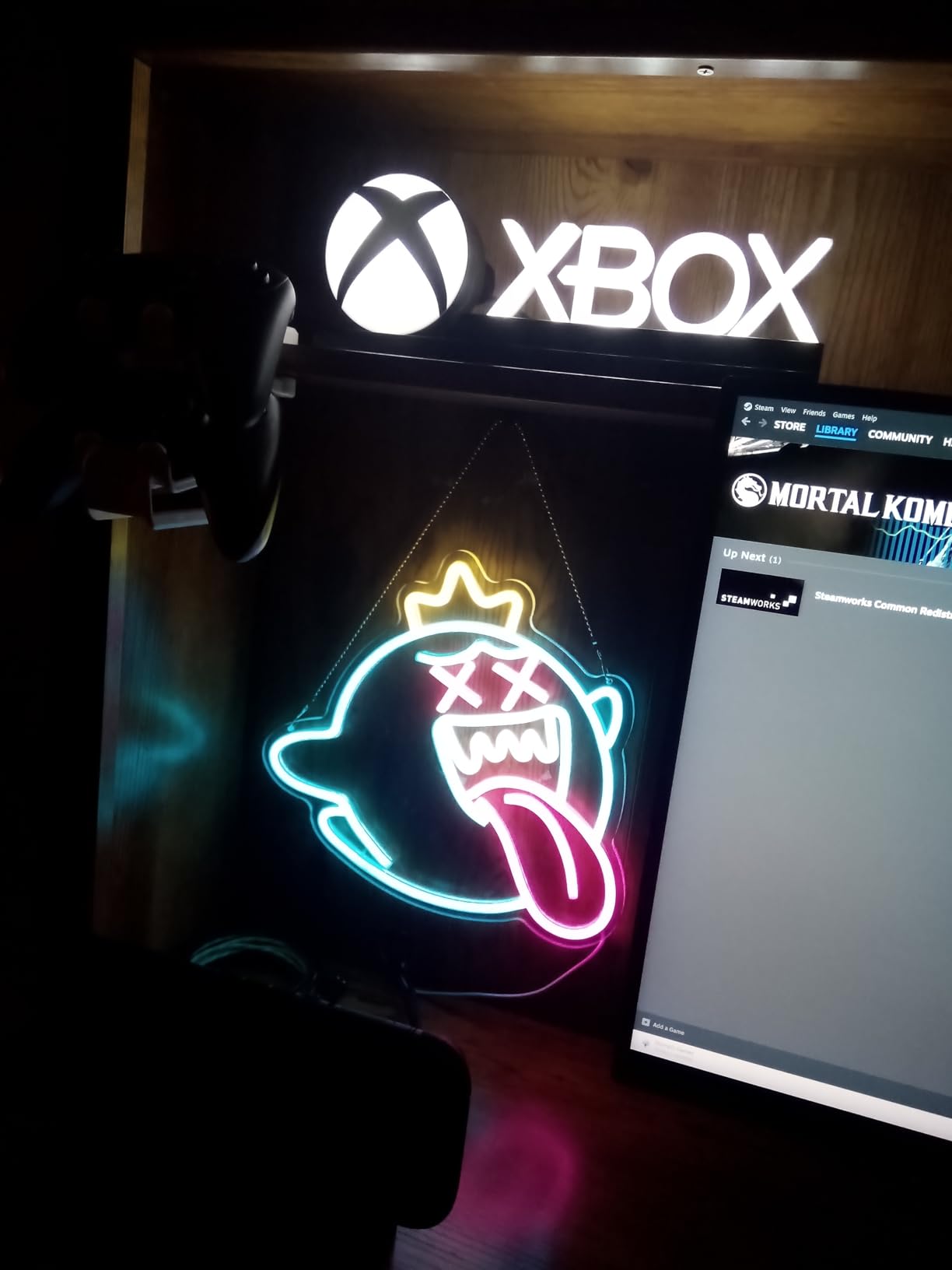 King Boo Neon Sign Ghost Led Neon Light with Dimmable Switch Gaming Neon Sign for Kids Game Room Man Cave Birthday Halloween Decor Christmas Gift customer photo 1